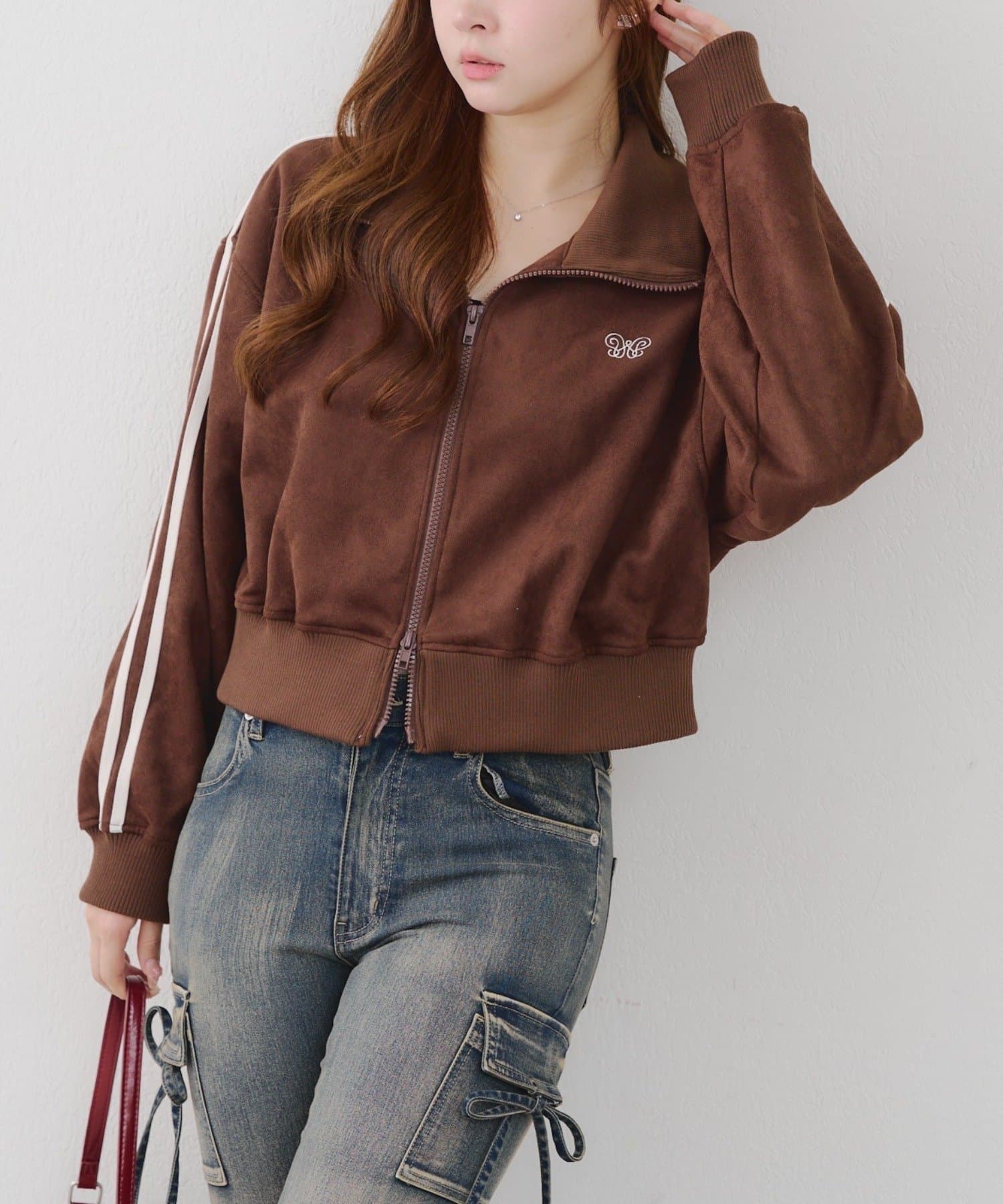 RMAF】スエードポンチトラックジャケット | NICE CLAUP / OLIVE des