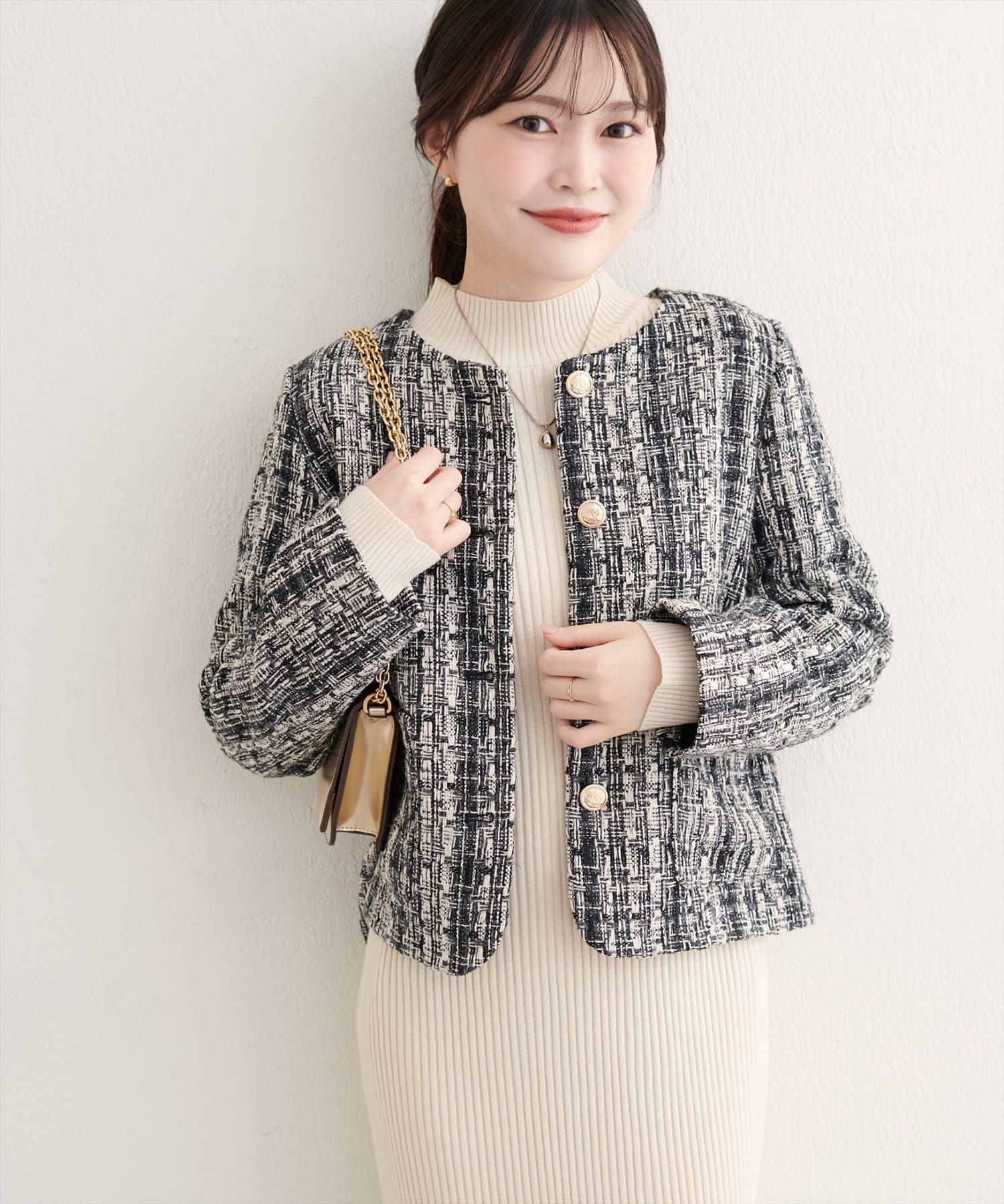 新品　ナチュラルクチュール　natural couture ツイードジャケット ツイードジャケット | natural couture(ナチュラルクチュール