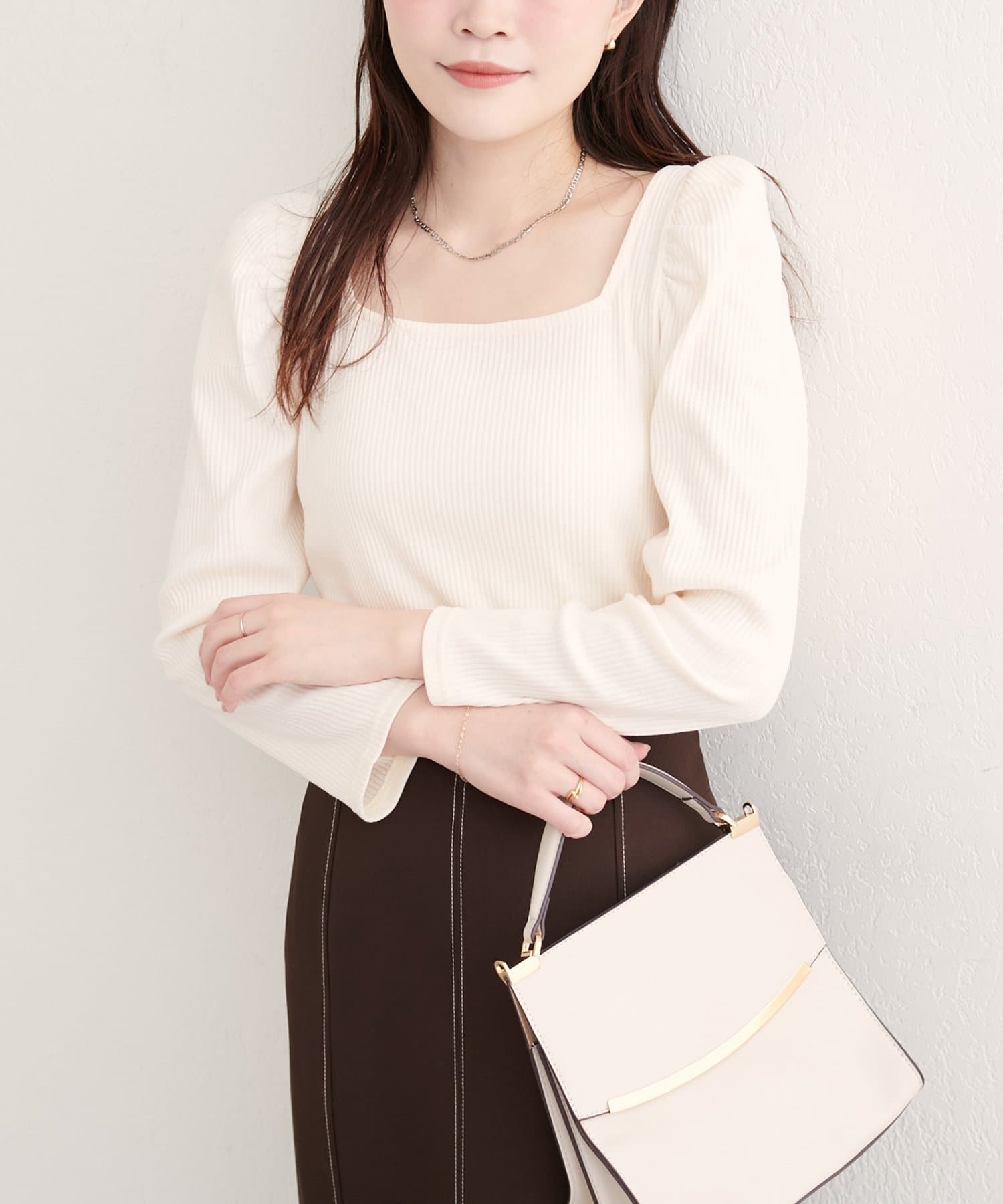 natural couture(ナチュラルクチュール) 【WEB限定】テレコ２WAYプリンセスＴ