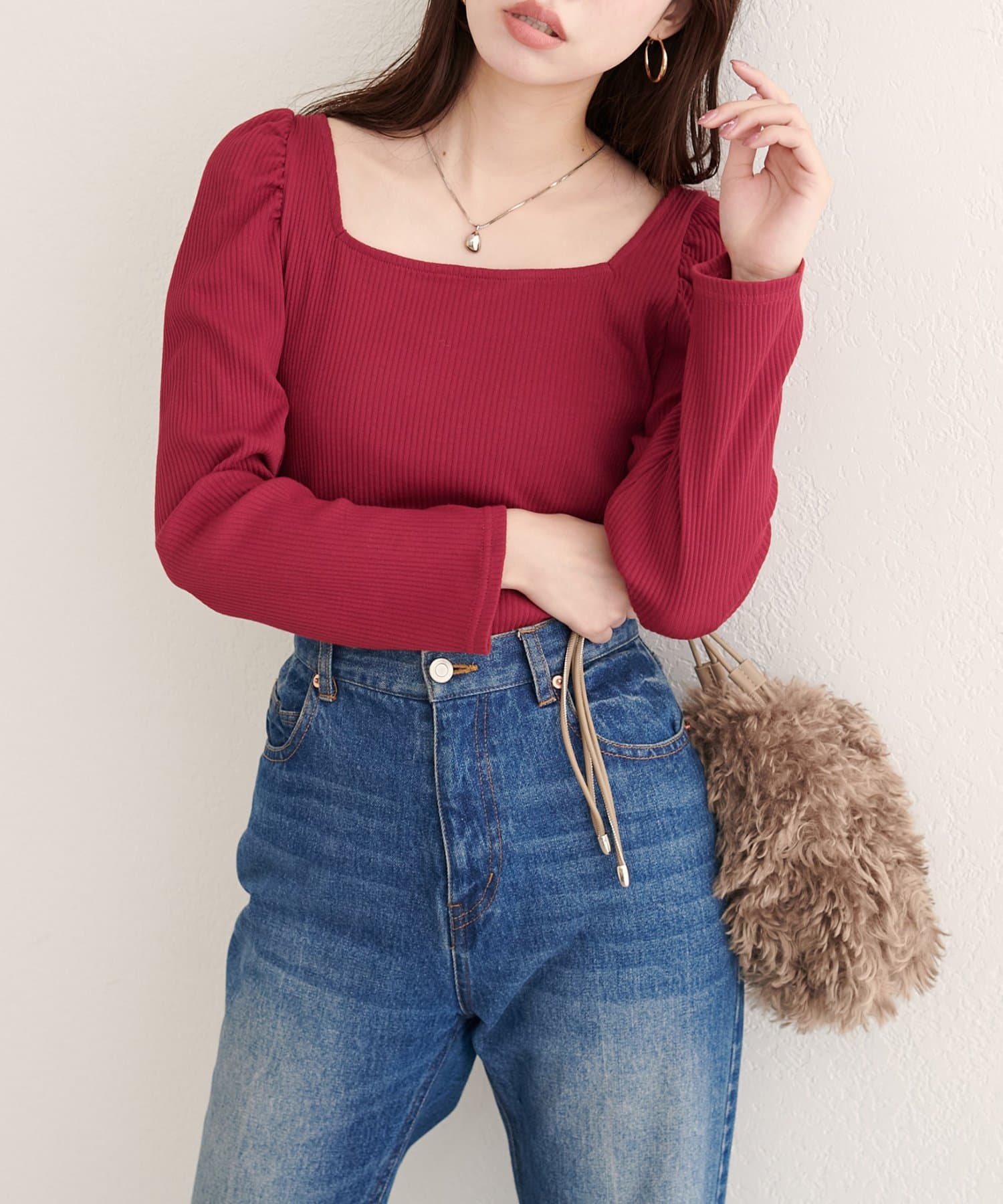 natural couture(ナチュラルクチュール) 【WEB限定】テレコ２WAYプリンセスＴ