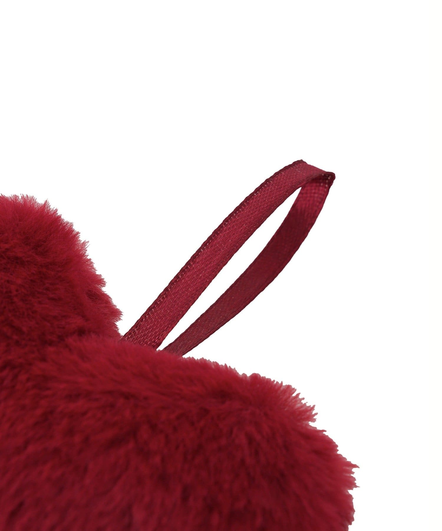 3COINS(スリーコインズ) ファーオーナメント2個セット／クリスマス