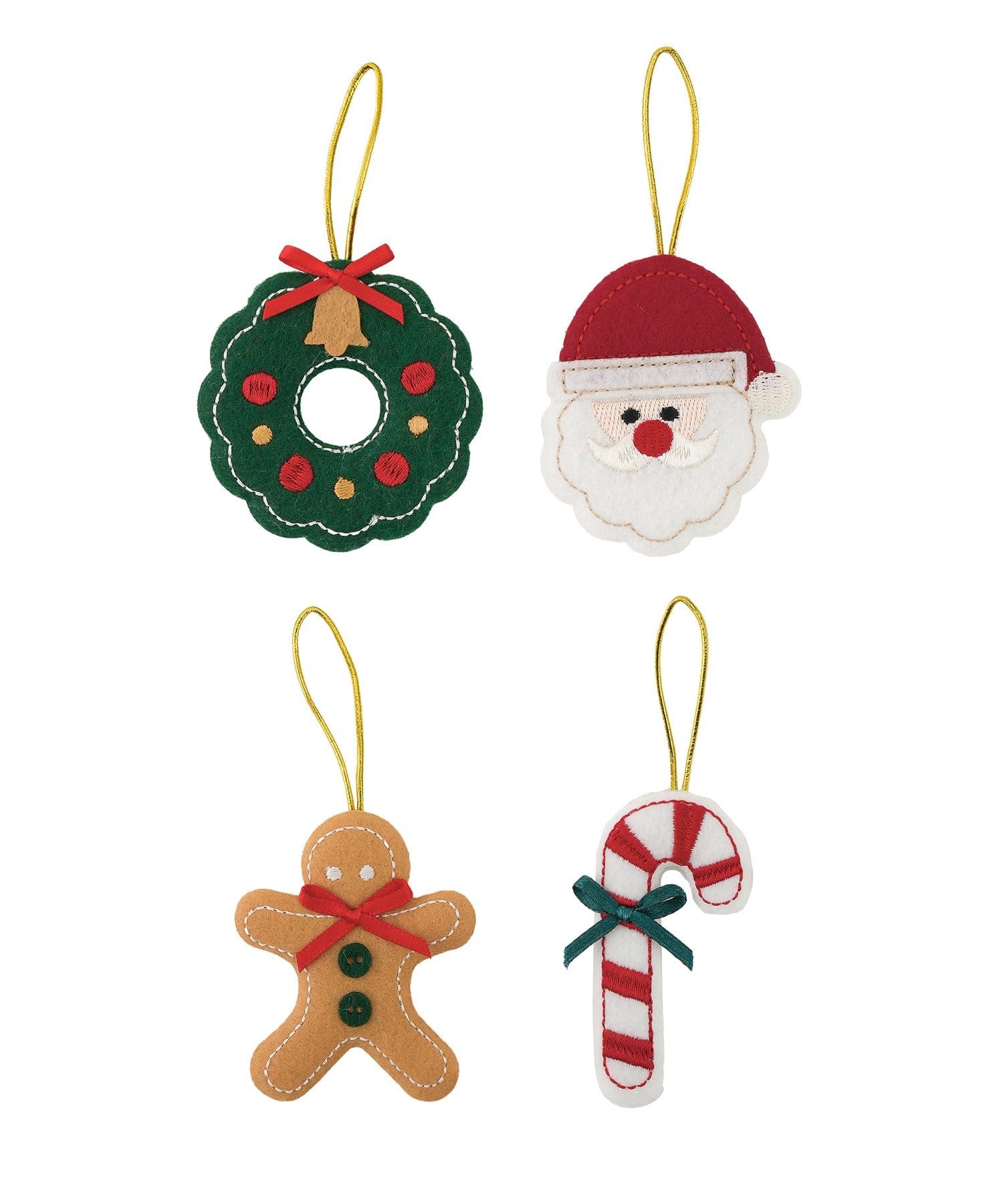 3COINS(スリーコインズ) フェルトオーナメント4個セット／クリスマス