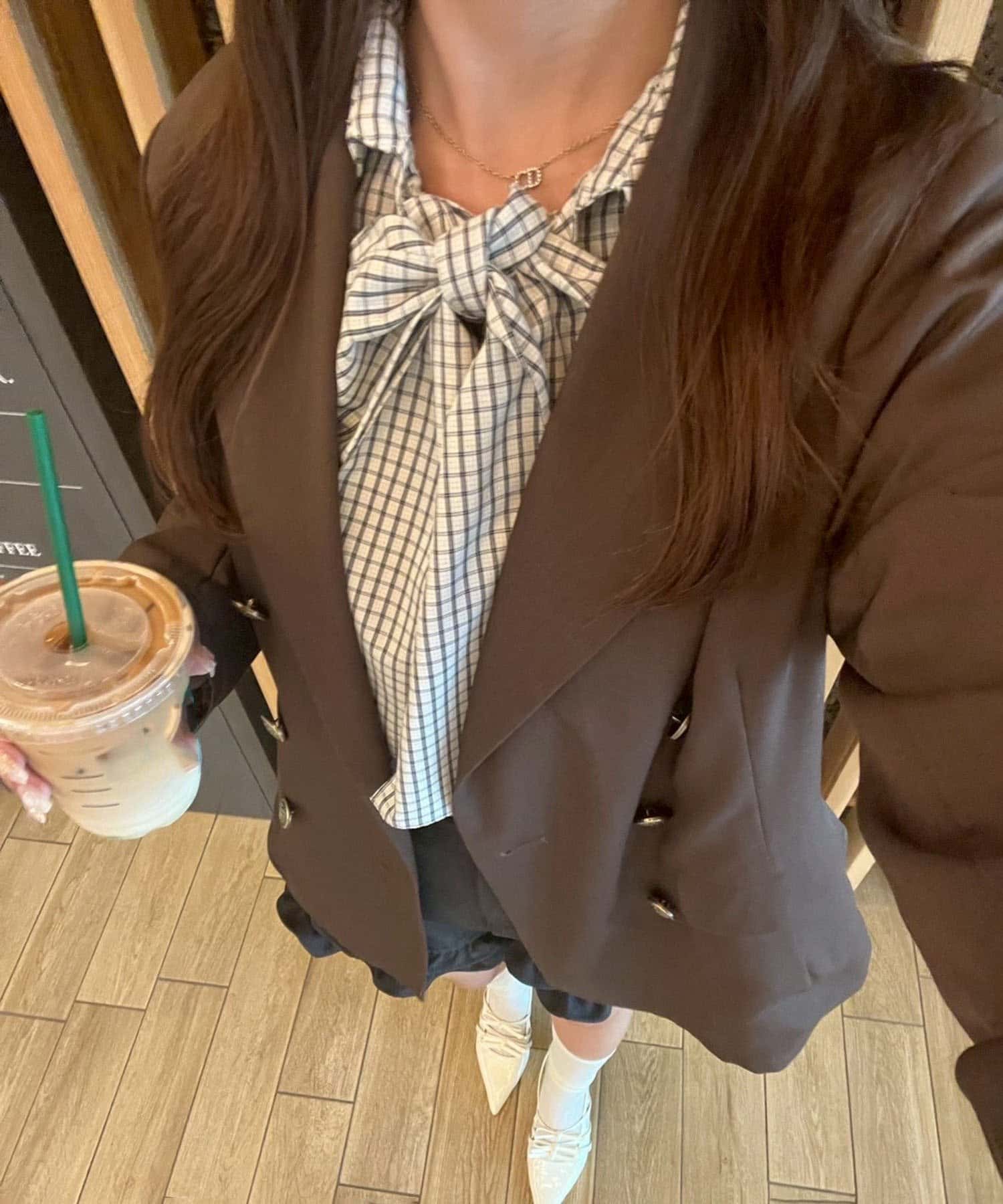 NICE CLAUP / OLIVE des OLIVE OUTLET(ナイスクラップ  / オリーブ デ オリーブ アウトレット) 一気に旬顔♡【RMAF】2WAYボウタイブラウス