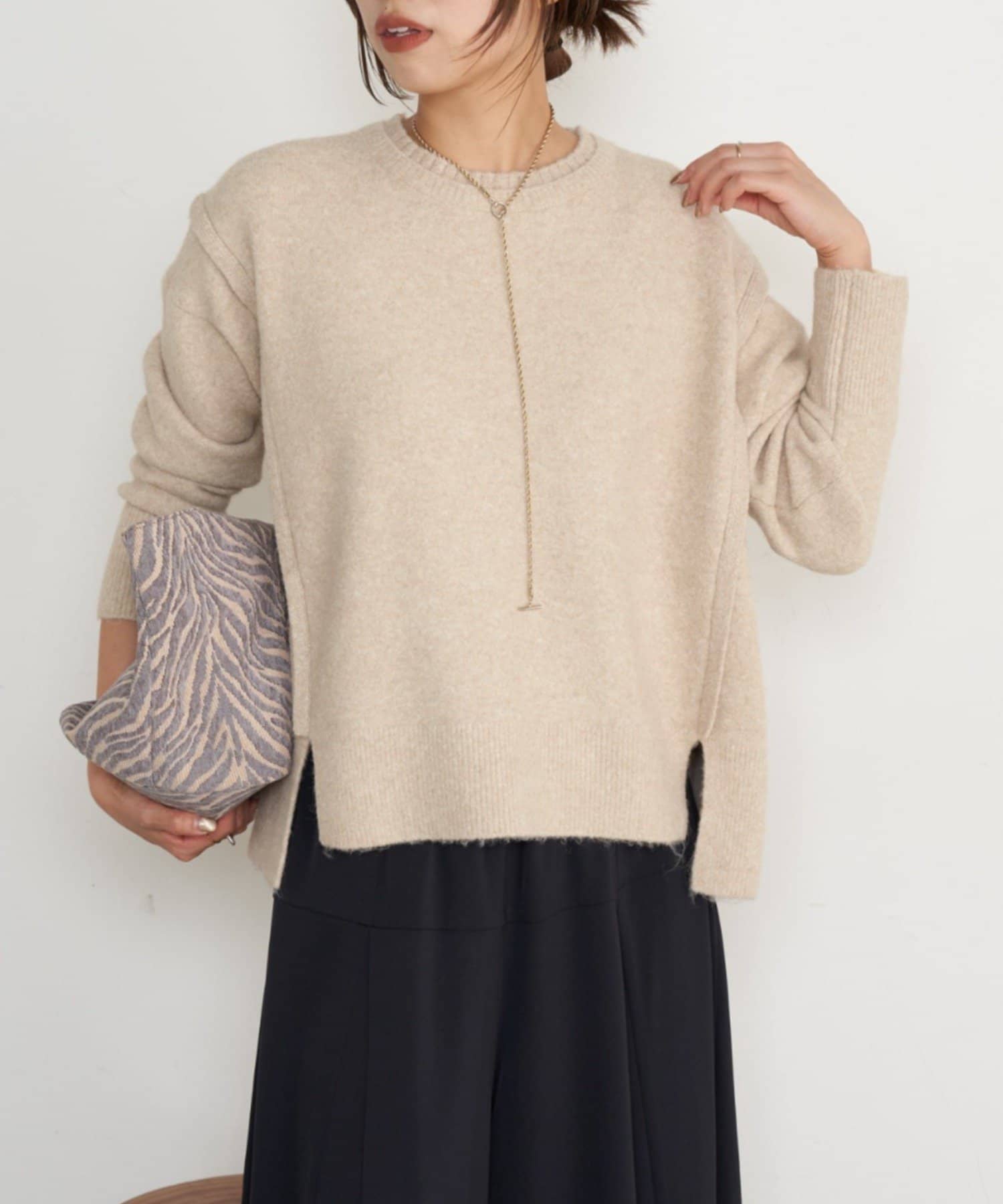 Jena　espace merveilleux(ジェナ　エスパスメルヴェイユ) ビッグ変形ニット