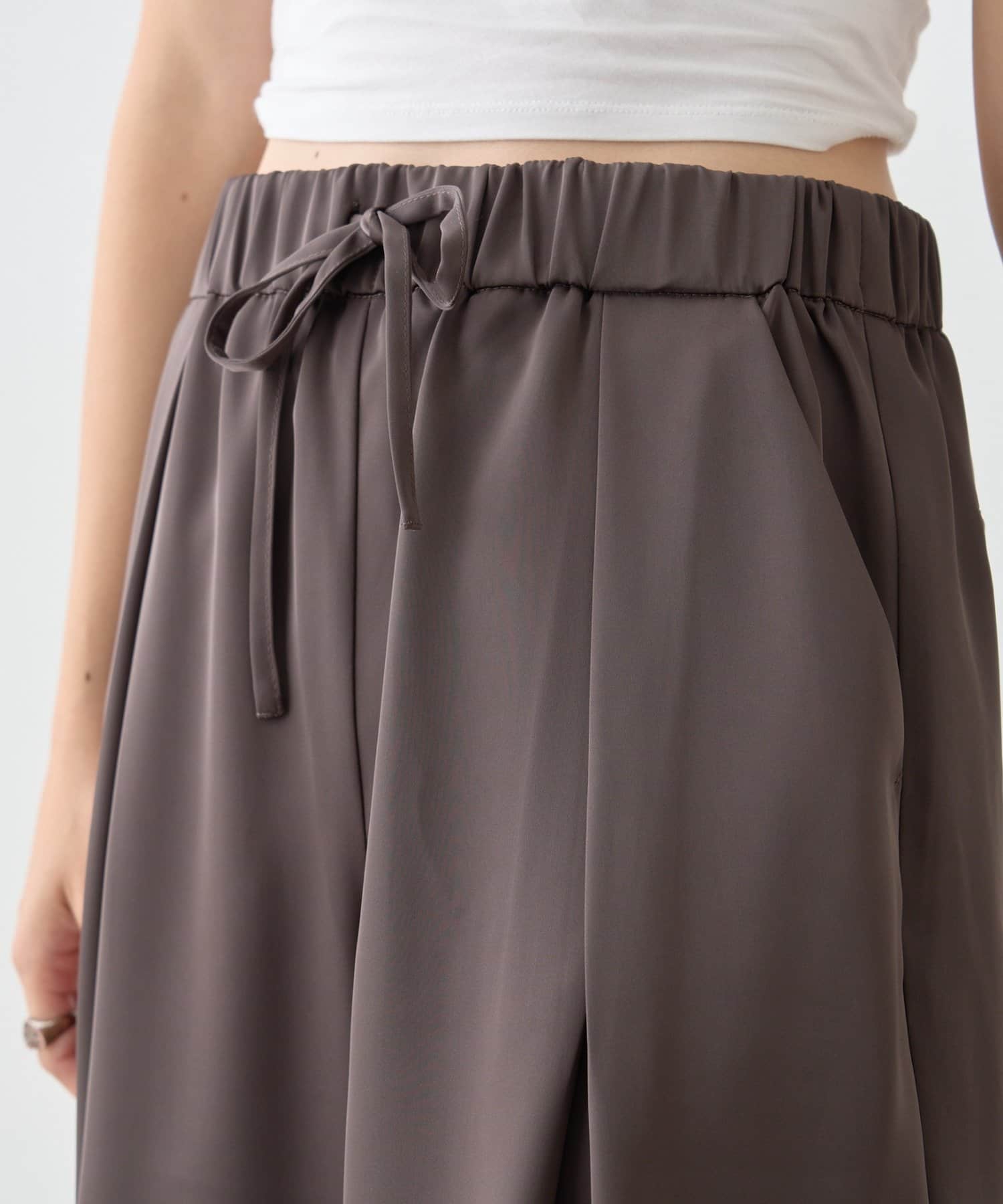 CIAOPANIC TYPY(チャオパニックティピー) 【yomo企画】ゆるツヤ垢抜けサテンパンツ