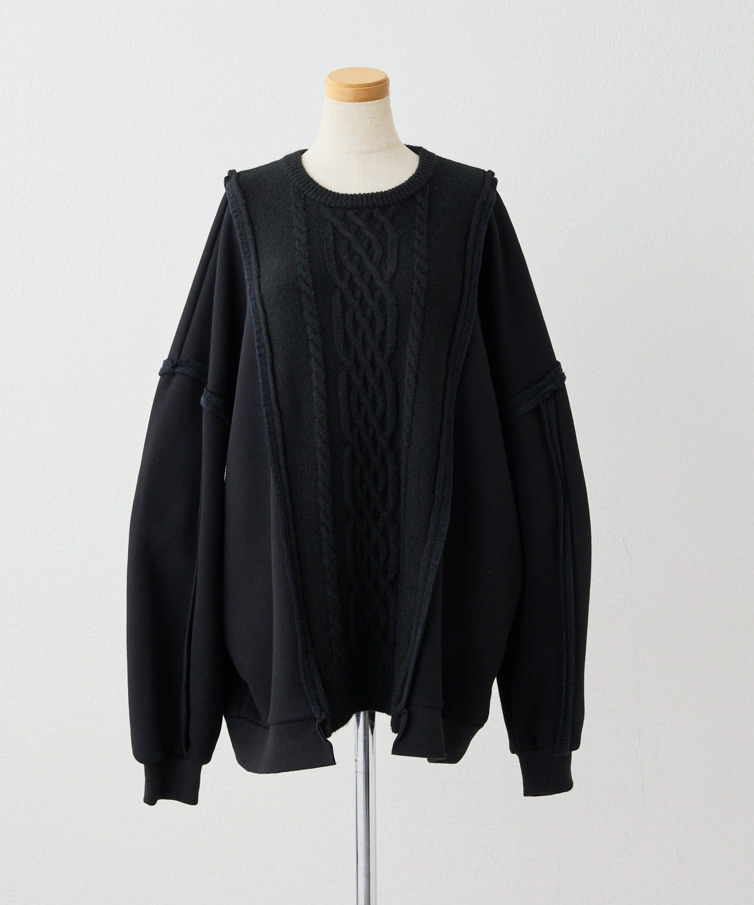 ear PAPILLONNER(イア パピヨネ) 裏起毛ニットトップス/スウェット【SUM1 STYLE(スミスタイル)】