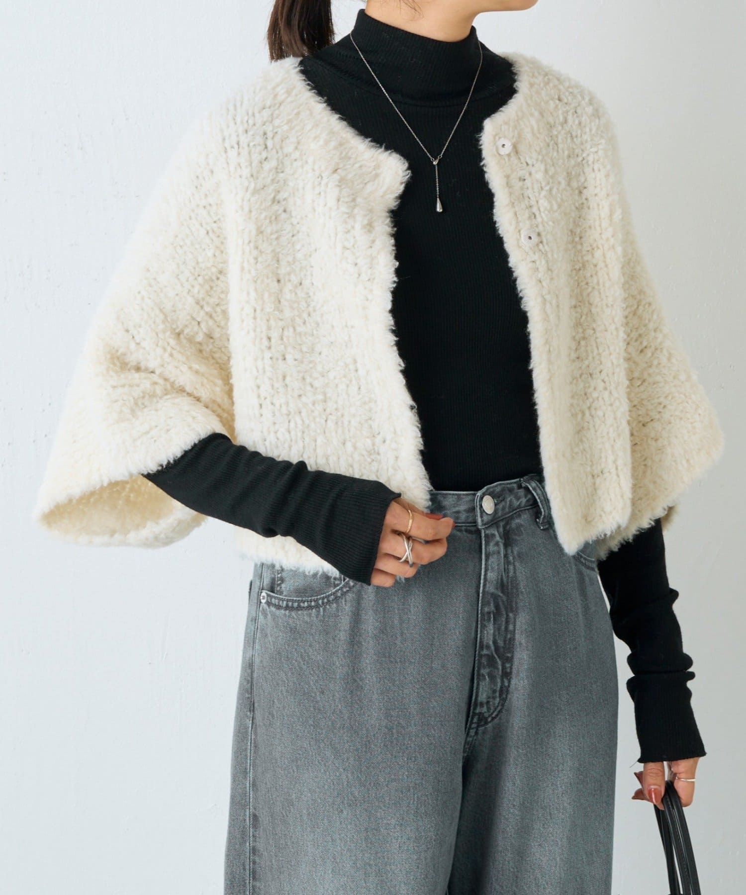BEARDSLEY(ビアズリー) カシミヤループ前後カーディガン