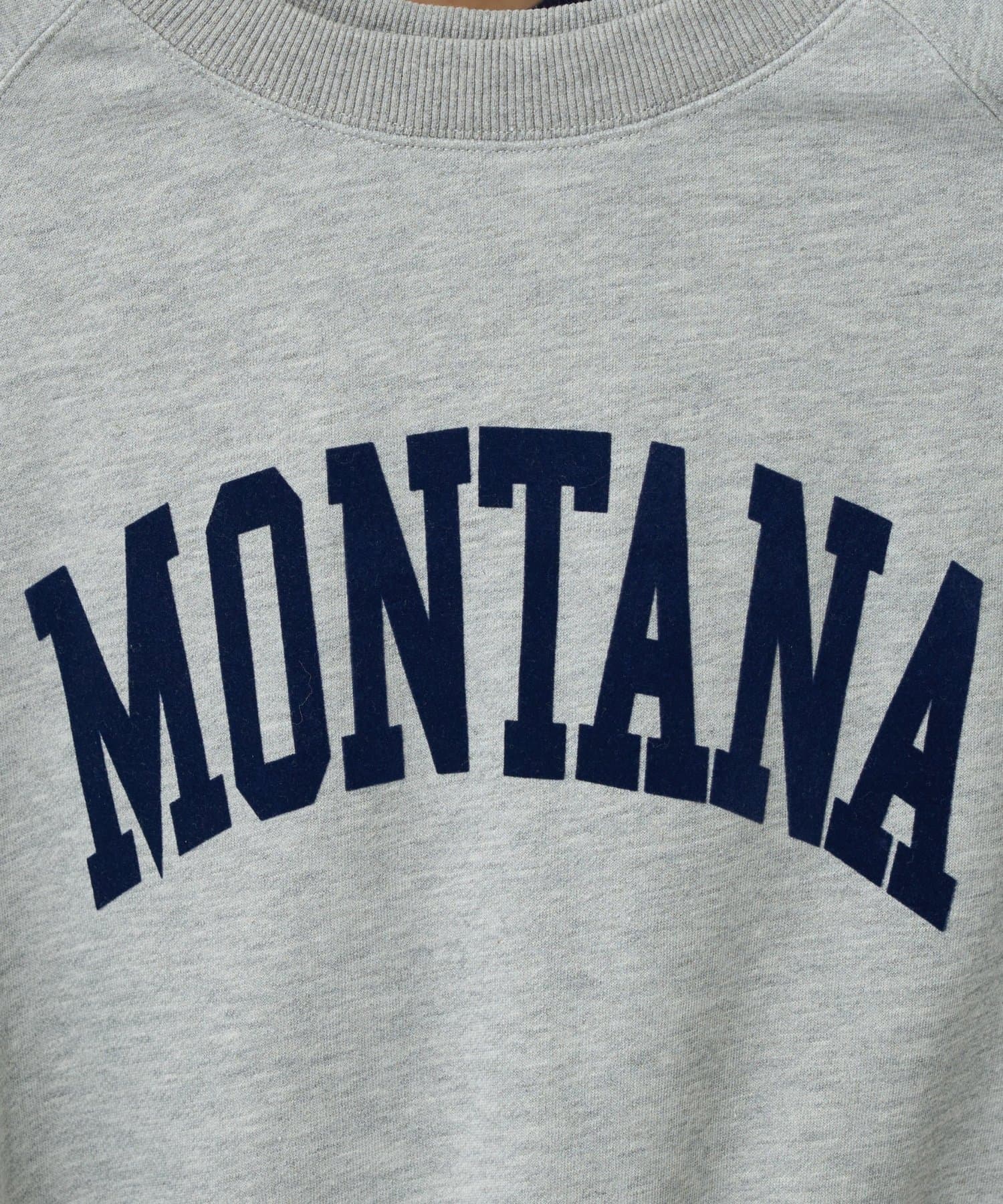 un dix cors(アンディコール) 《大人カジュアルなムードに》ラグランロゴ裏毛ワイドプルオーバー