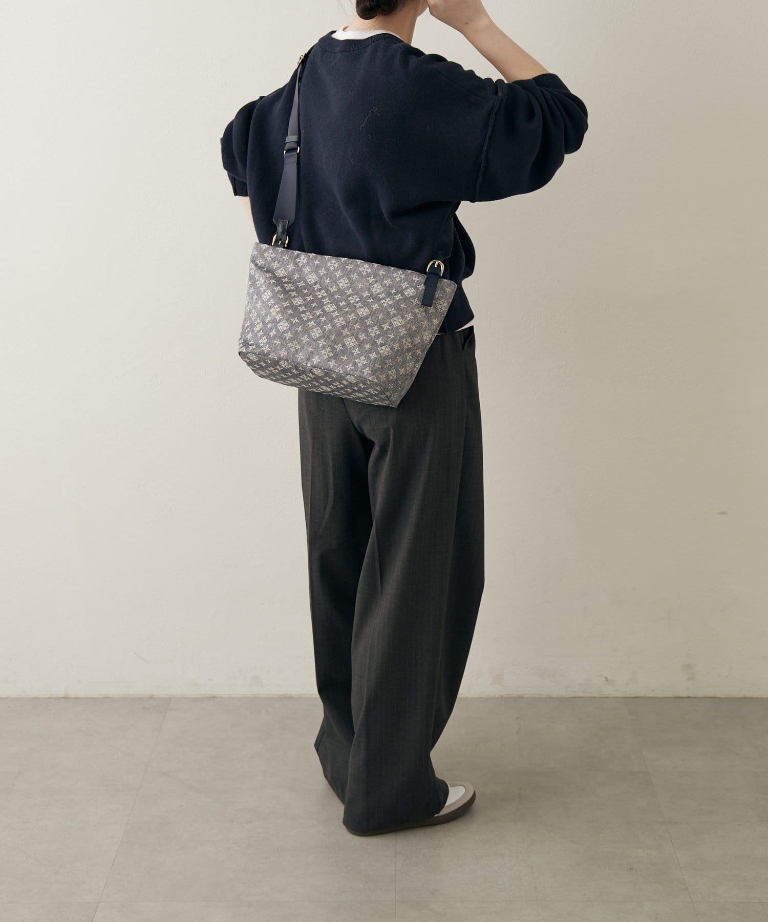 russet(ラシット) ナイロンジャガード2WAYワンハンドルトートバッグ