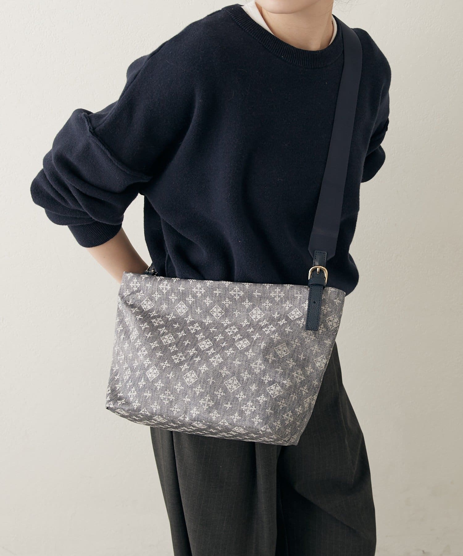 russet(ラシット) ナイロンジャガード2WAYワンハンドルトートバッグ