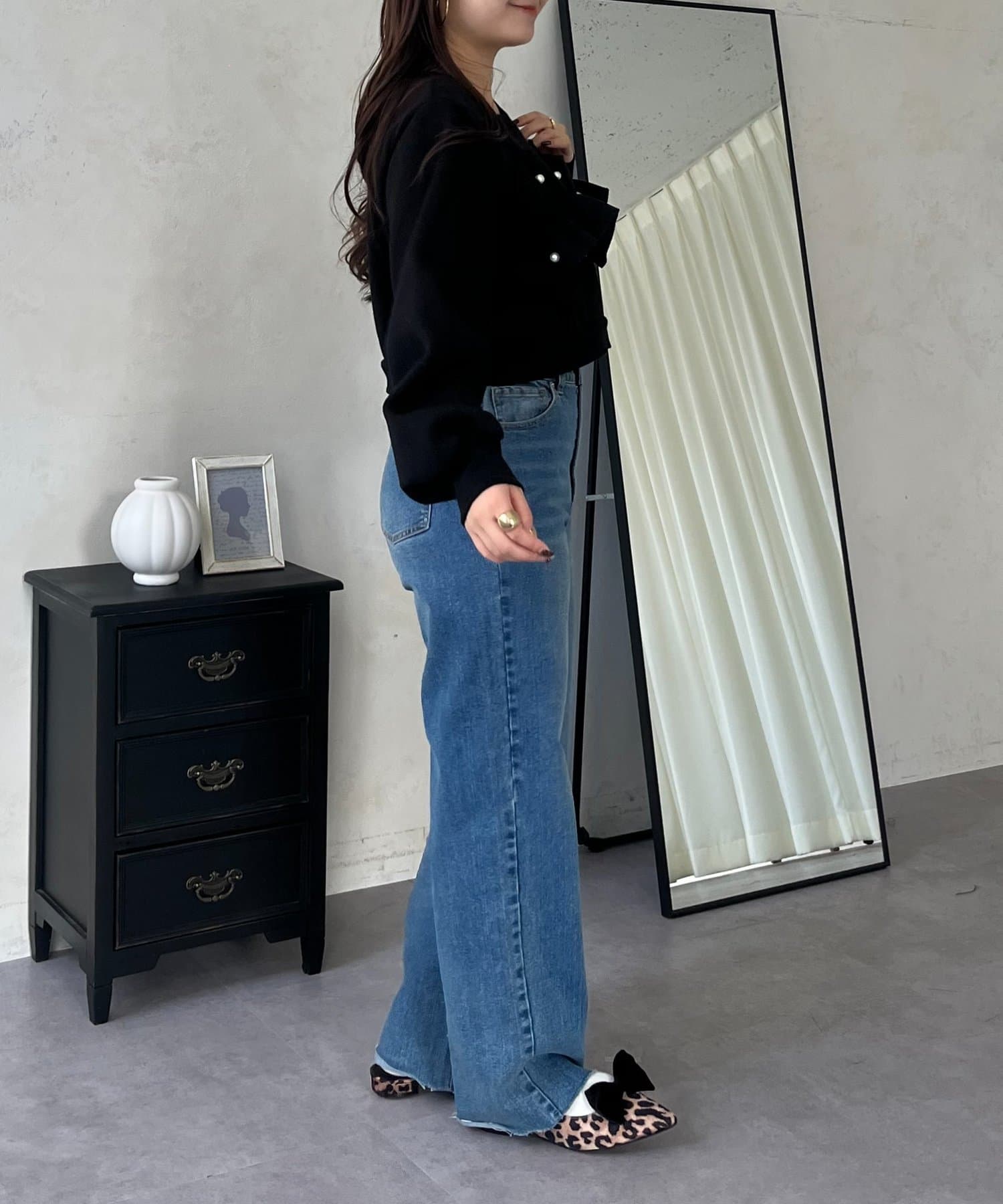 prose verse(プロズヴェール) パールフリル2wayドッキングスウェット