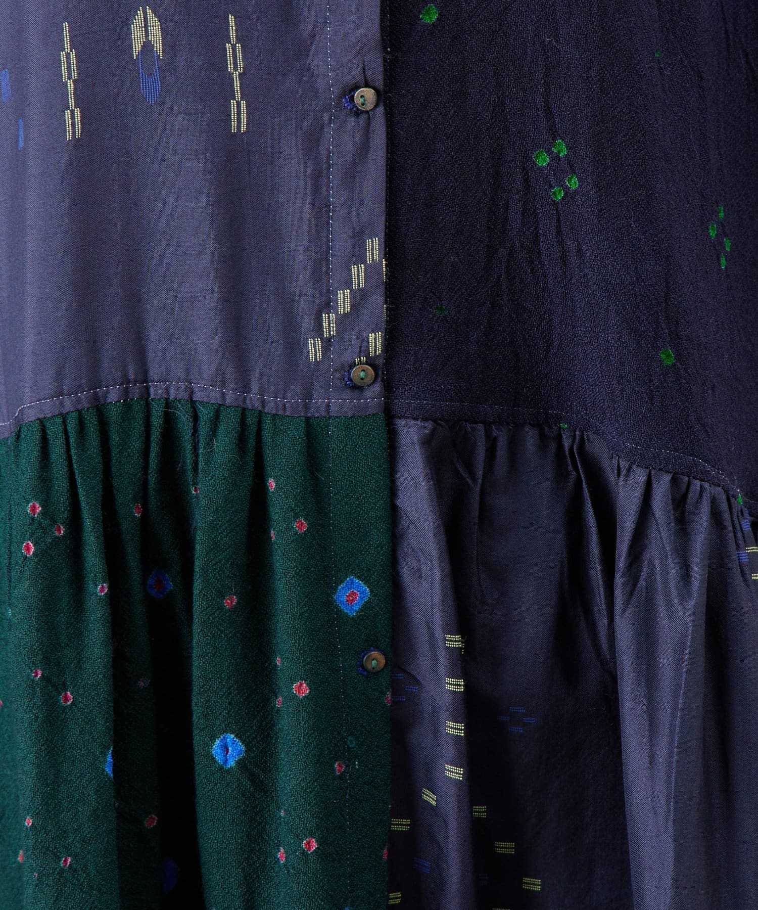 BEARDSLEY(ビアズリー) 《INJIRI》シルク＆ウールシャツワンピース