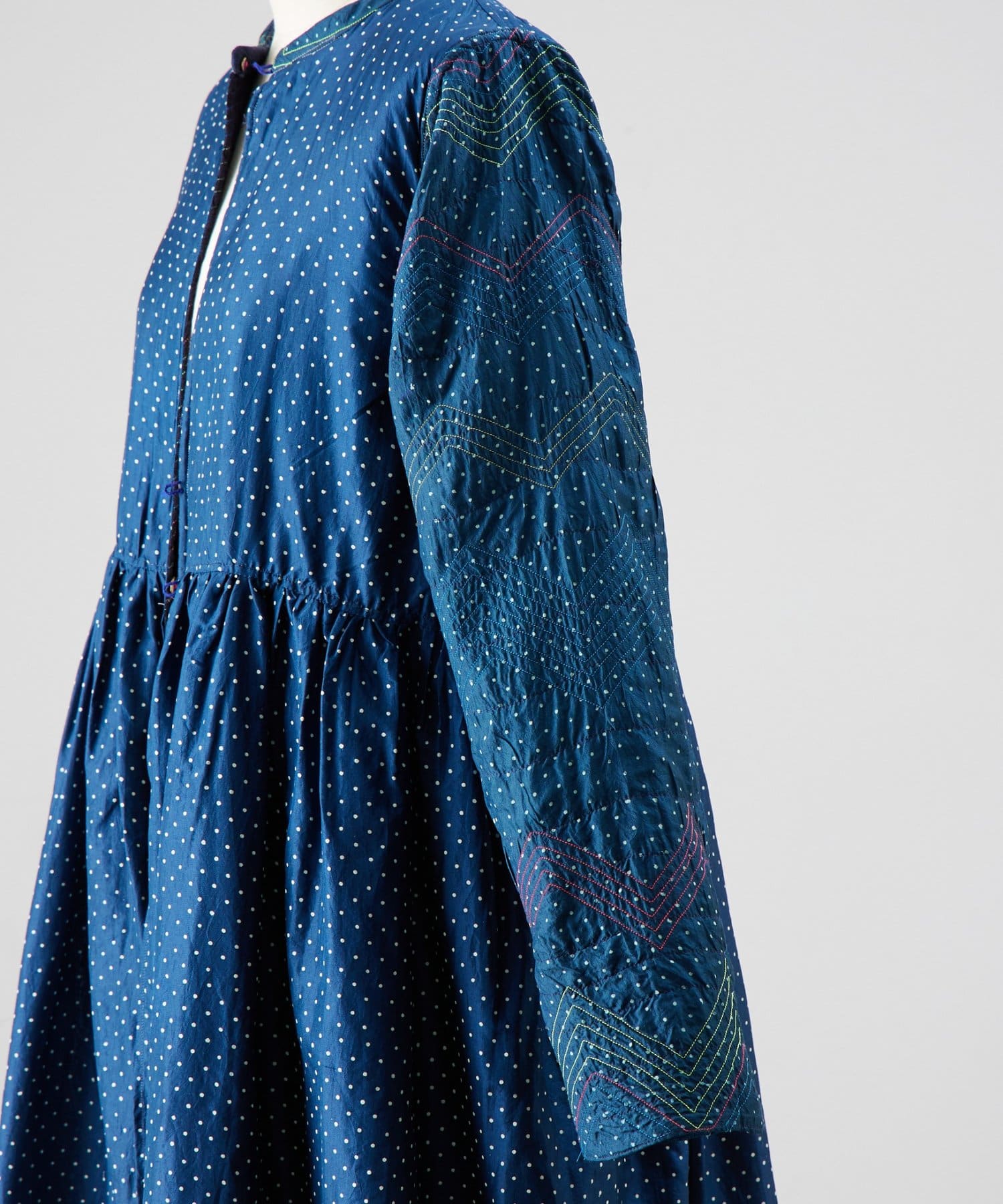 BEARDSLEY(ビアズリー) 《INJIRI》シルク＆ウールワンピース羽織