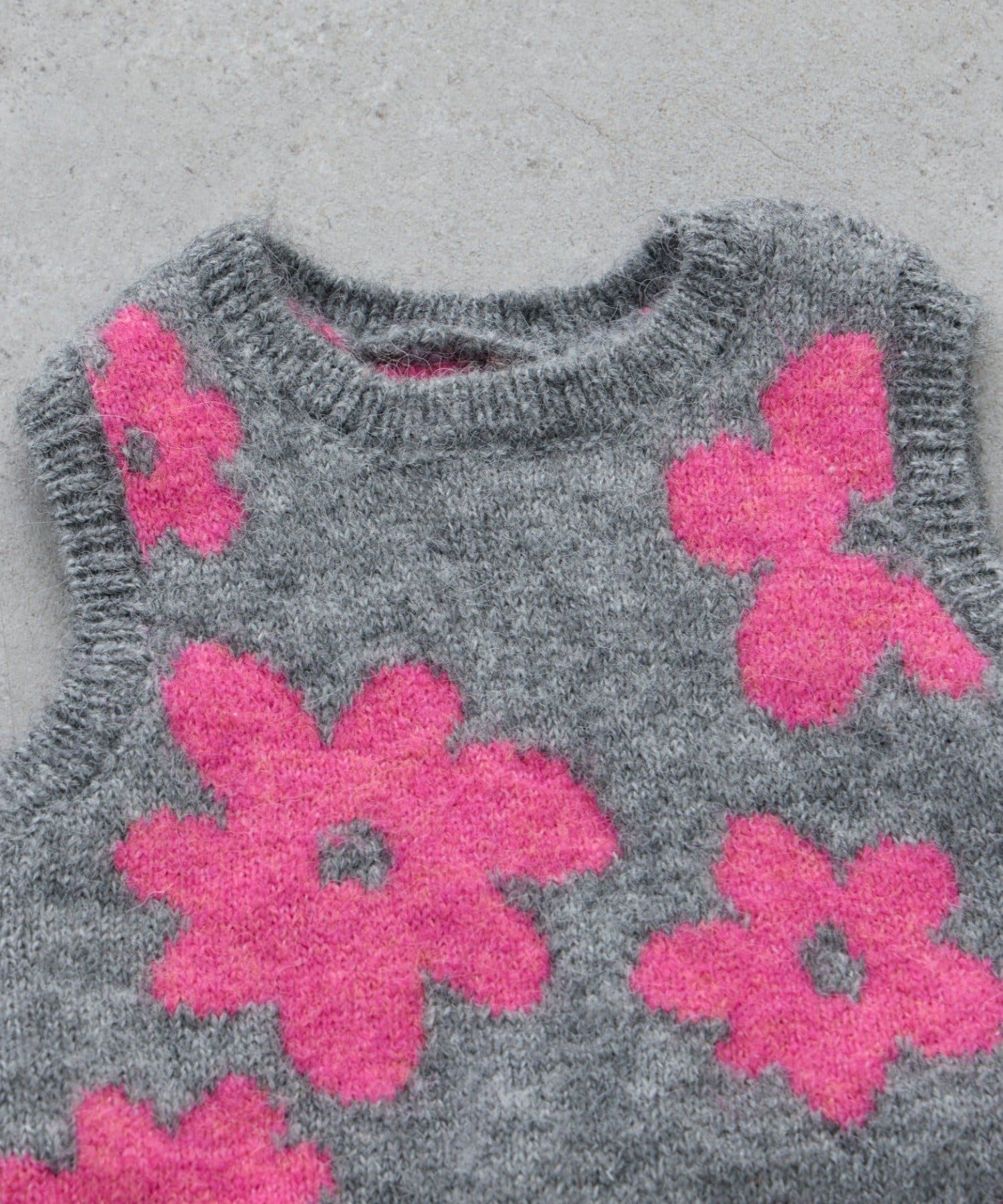 CIAOPANIC TYPY(チャオパニックティピー) 【BABY】総柄フラワーニットロンパース