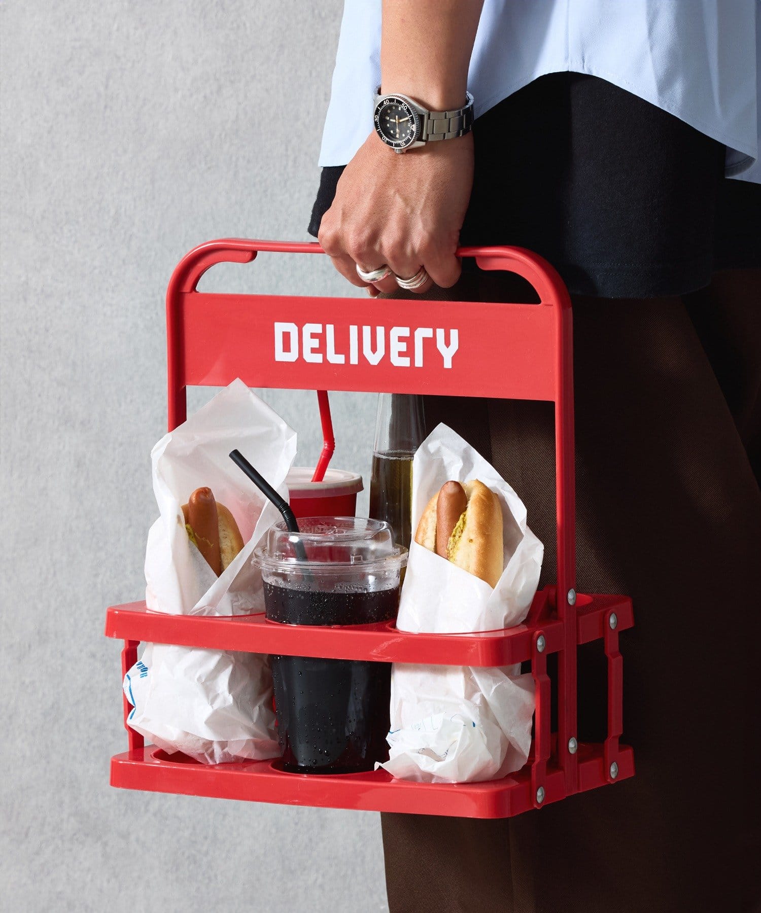 3COINS(スリーコインズ) DELIVERYドリンクホルダー：M