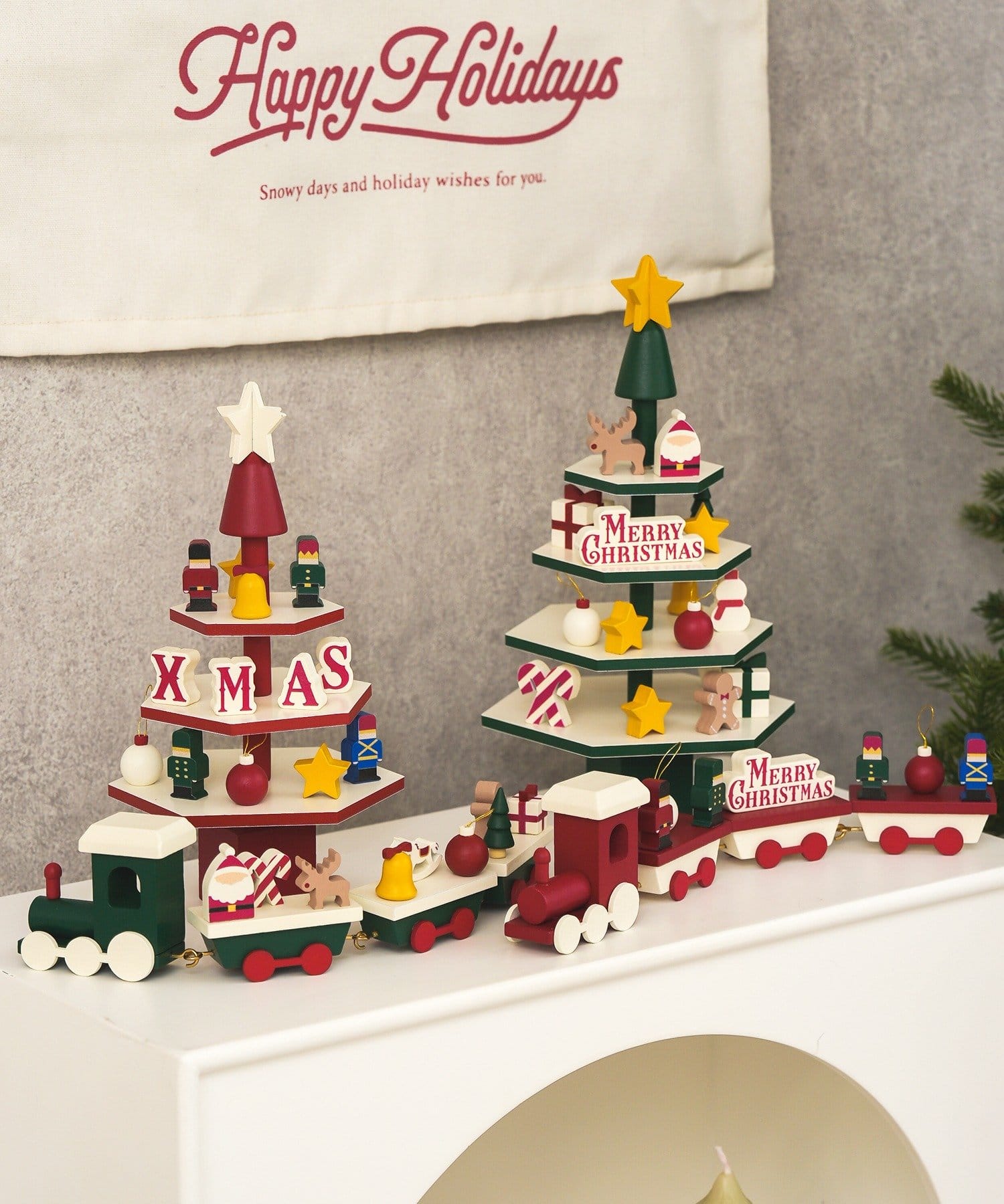 ハンドメイド クリスマスツリー‼️3点セット❗️coc❣️ ハンドメイド クリスマスツリー‼️3点セット❗️coc