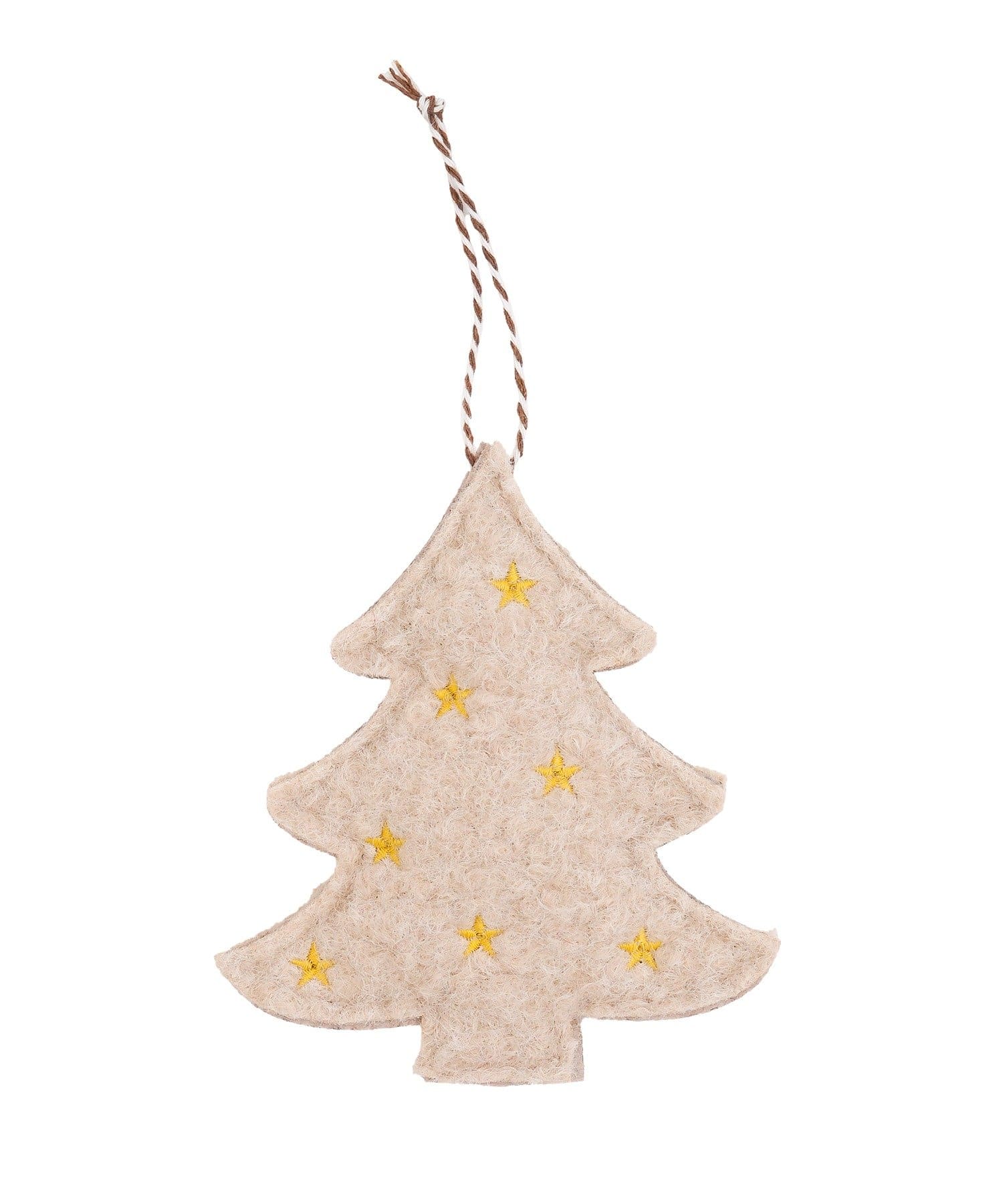 salut!(サリュ) フェルト刺繍ツリーオーナメント／ナチュラルクリスマス