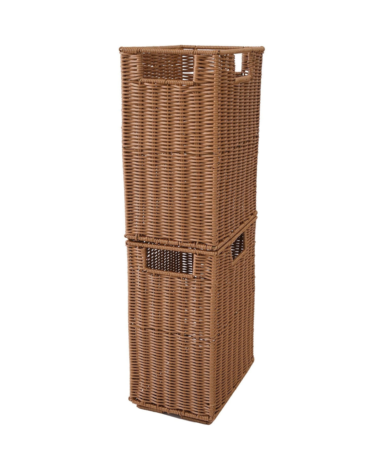 salut!(サリュ) PEラタンレクタングルバスケットスリム／暮らしにラタンを