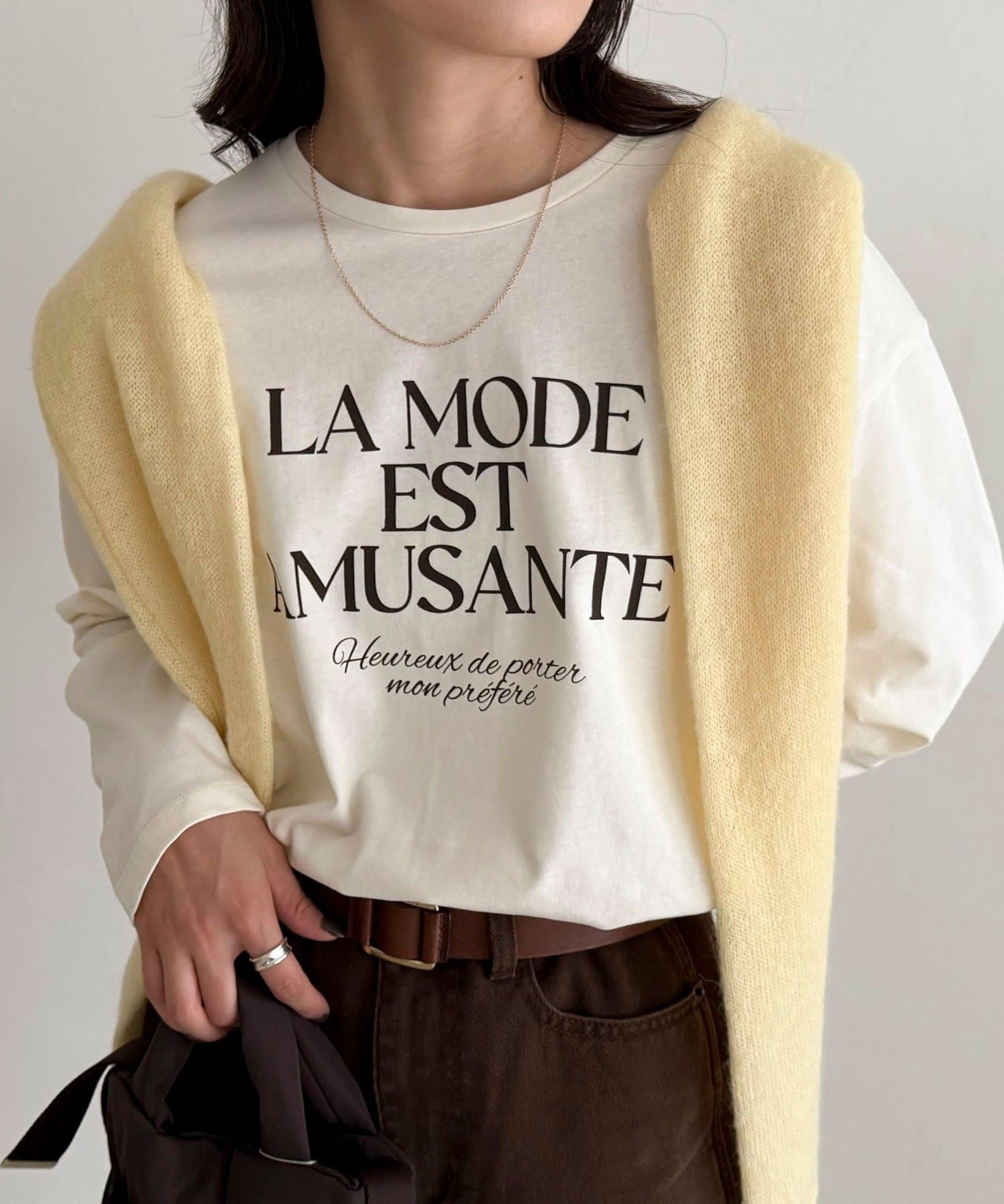 FREDY & GLOSTER(フレディ アンド グロスター) ロゴプリントロンTシャツ