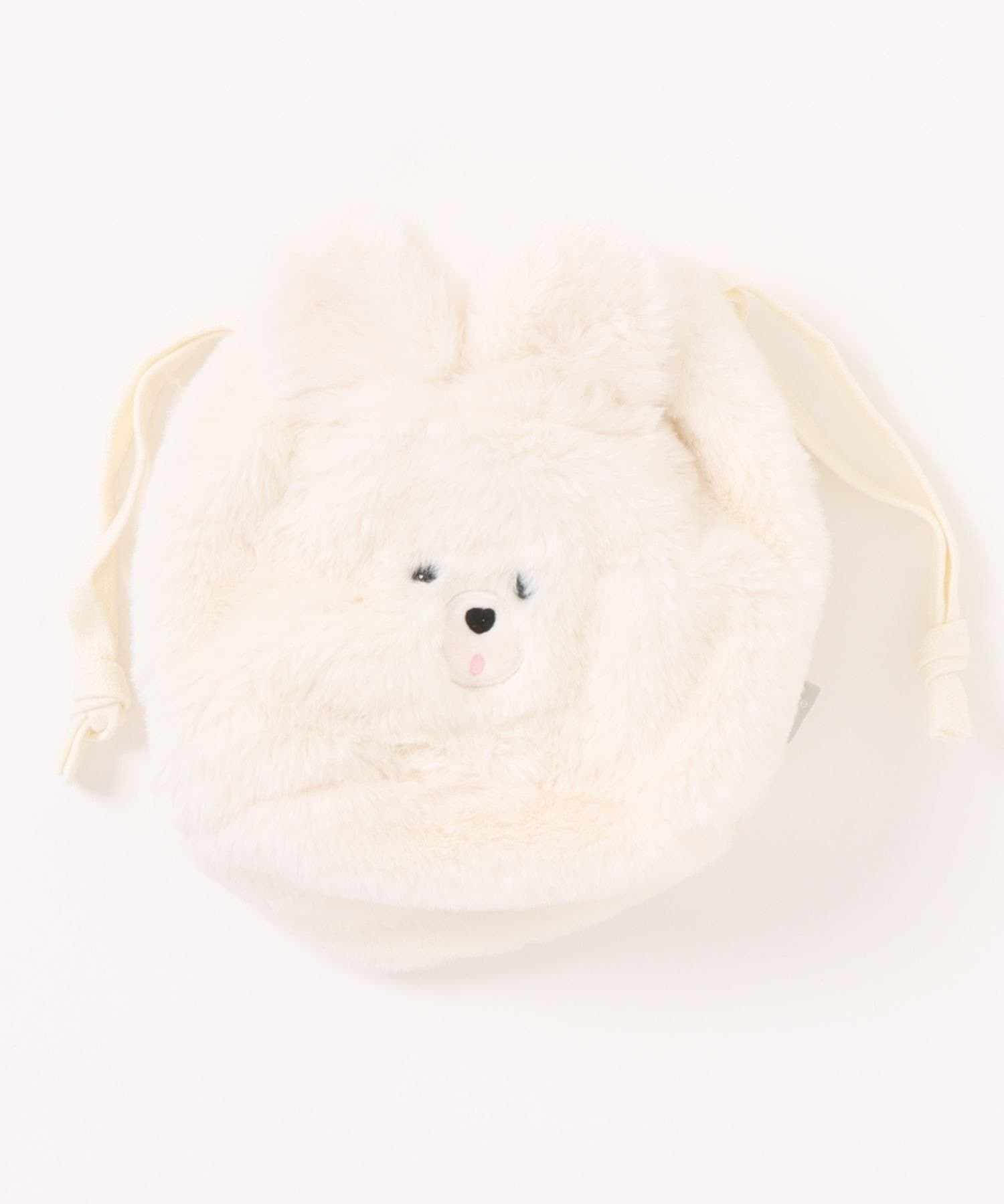 NICE CLAUP / OLIVE des OLIVE OUTLET(ナイスクラップ  / オリーブ デ オリーブ アウトレット) OUTLET限定【RMAF】スフレベア巾着ポーチ