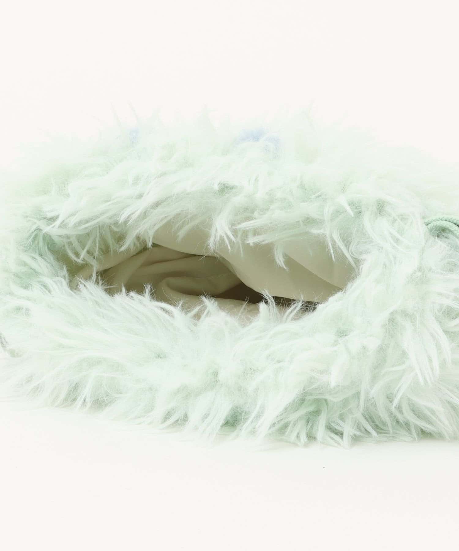 NICE CLAUP / OLIVE des OLIVE OUTLET(ナイスクラップ  / オリーブ デ オリーブ アウトレット) OUTLET限定【RMAF】スフレベア巾着ポーチ