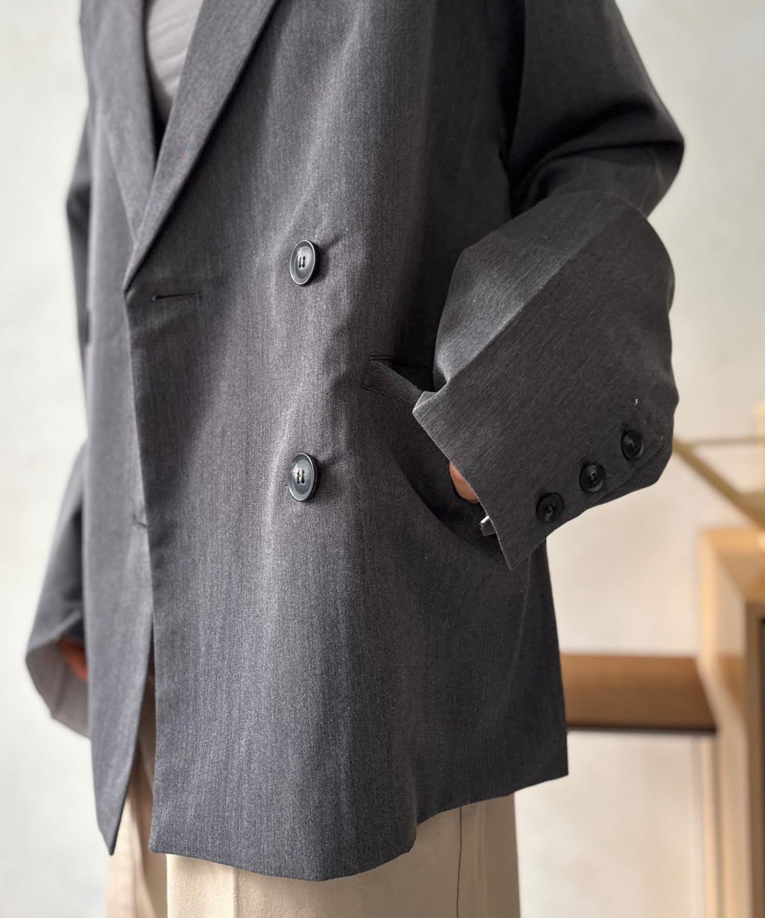 LOCUST(ローカスト) 【軽量/着回し力◎】TRツイル折り返しWジャケット