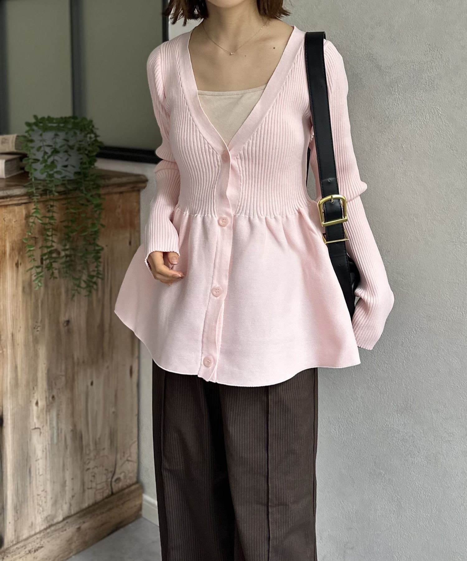 LOCUST(ローカスト) 【WEB限定】ペプラムカーディガン