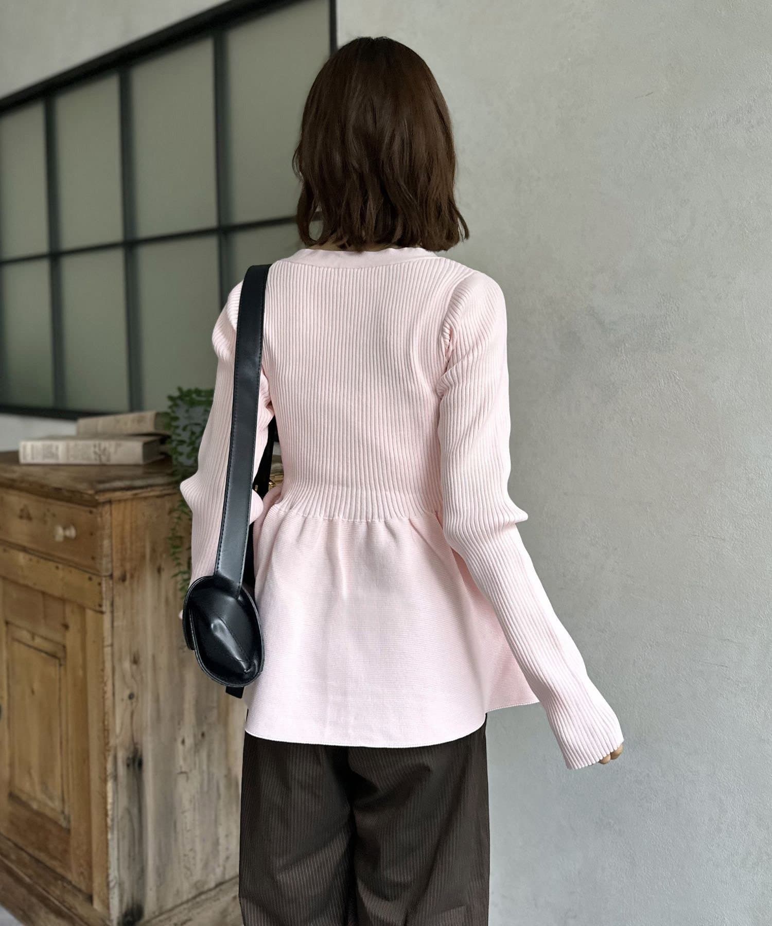 LOCUST(ローカスト) 【WEB限定】ペプラムカーディガン