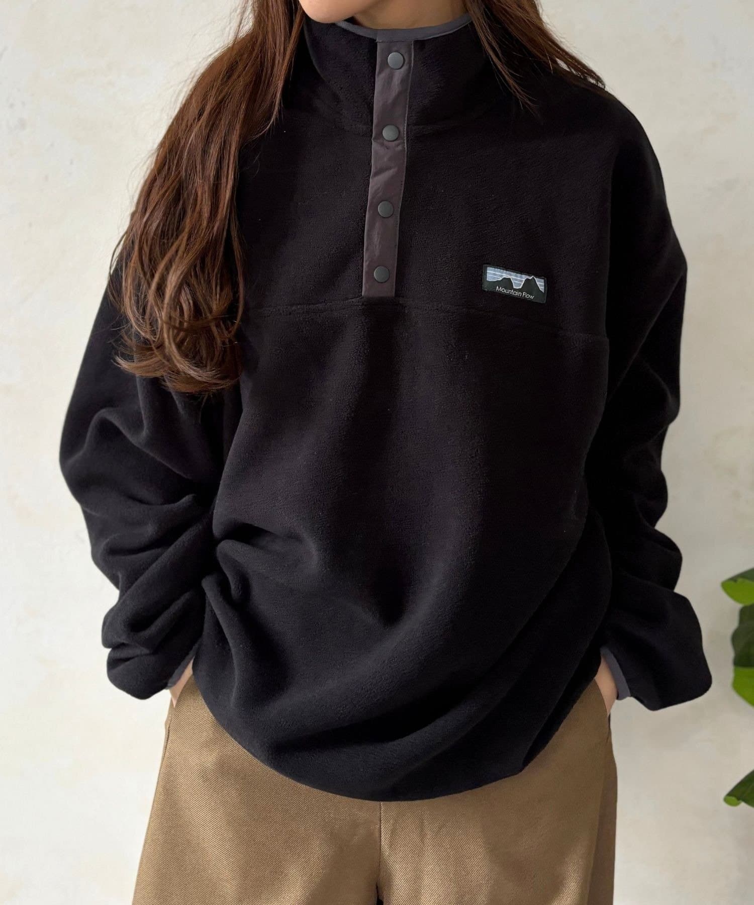 LOCUST(ローカスト) 【楽ちんオシャレ・体型カバー】フリースパーカー