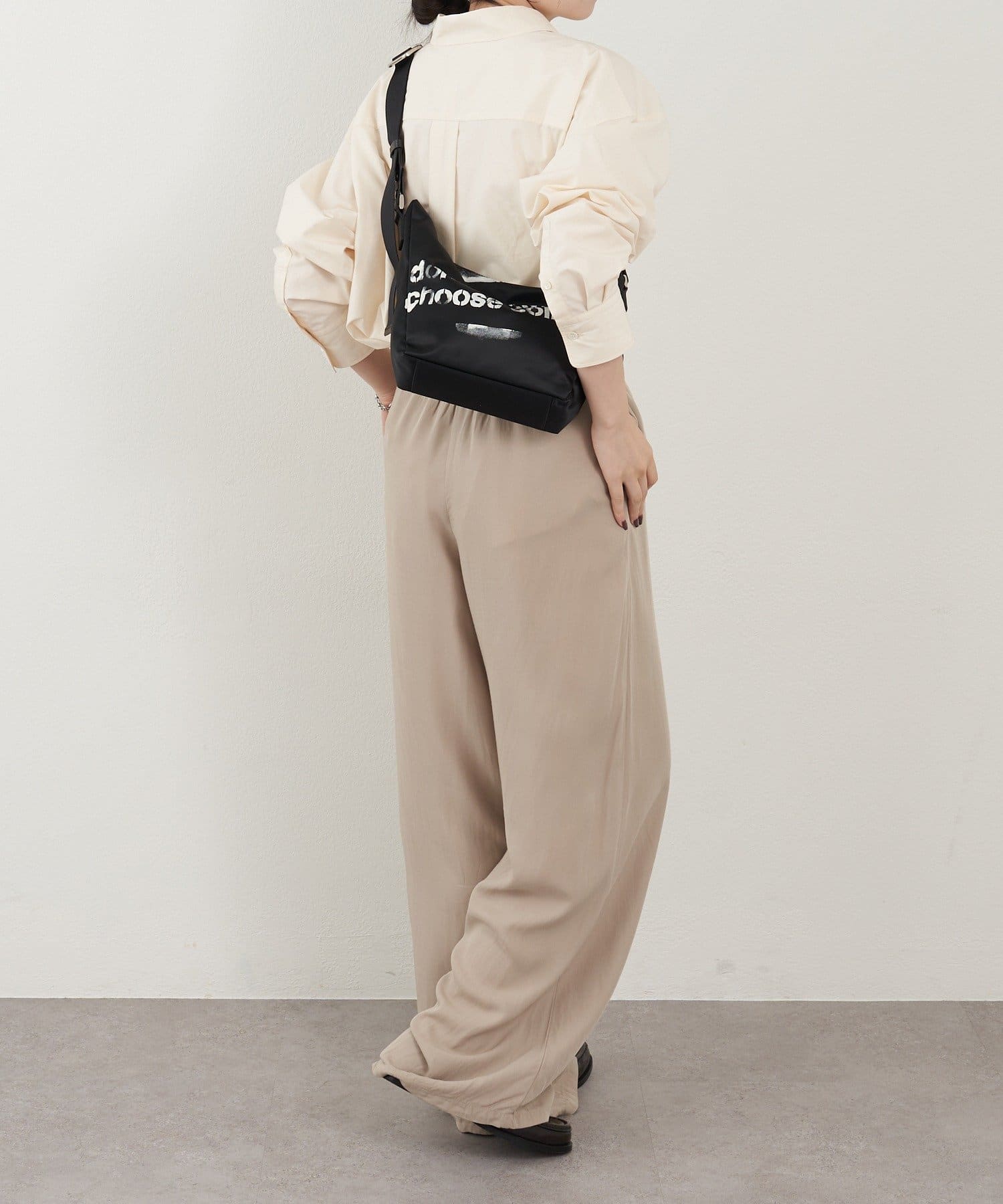 russet(ラシット) ステンシル風プリント ナイロン2WAYミニショルダーバッグ
