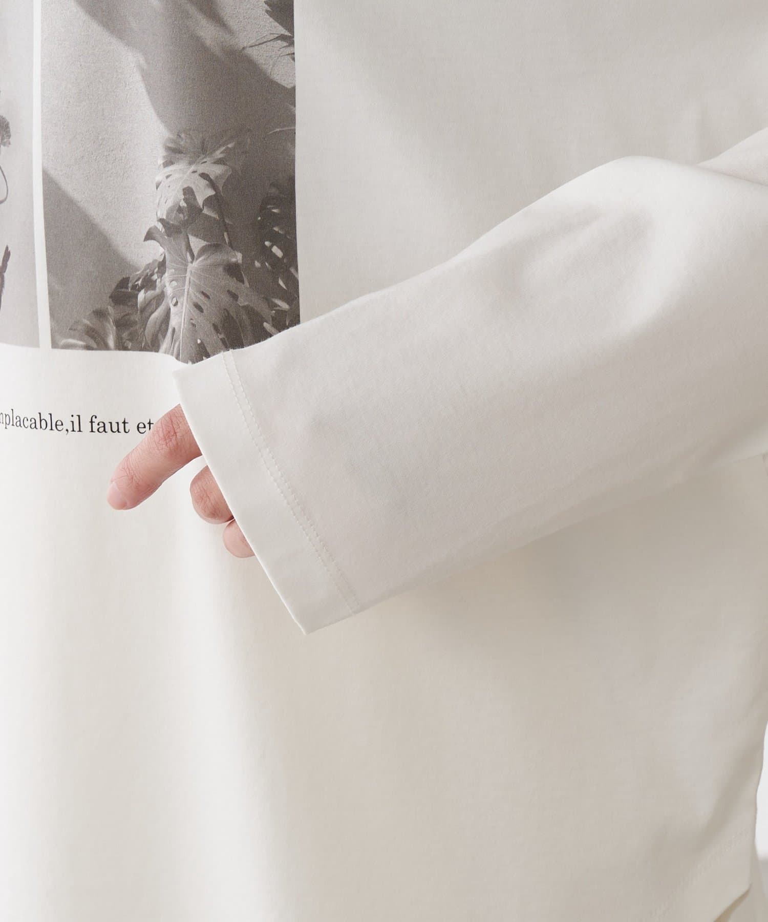 COLLAGE GALLARDAGALANTE(コラージュ ガリャルダガランテ) 【大人のロンT】モノクロフォトロゴロンT