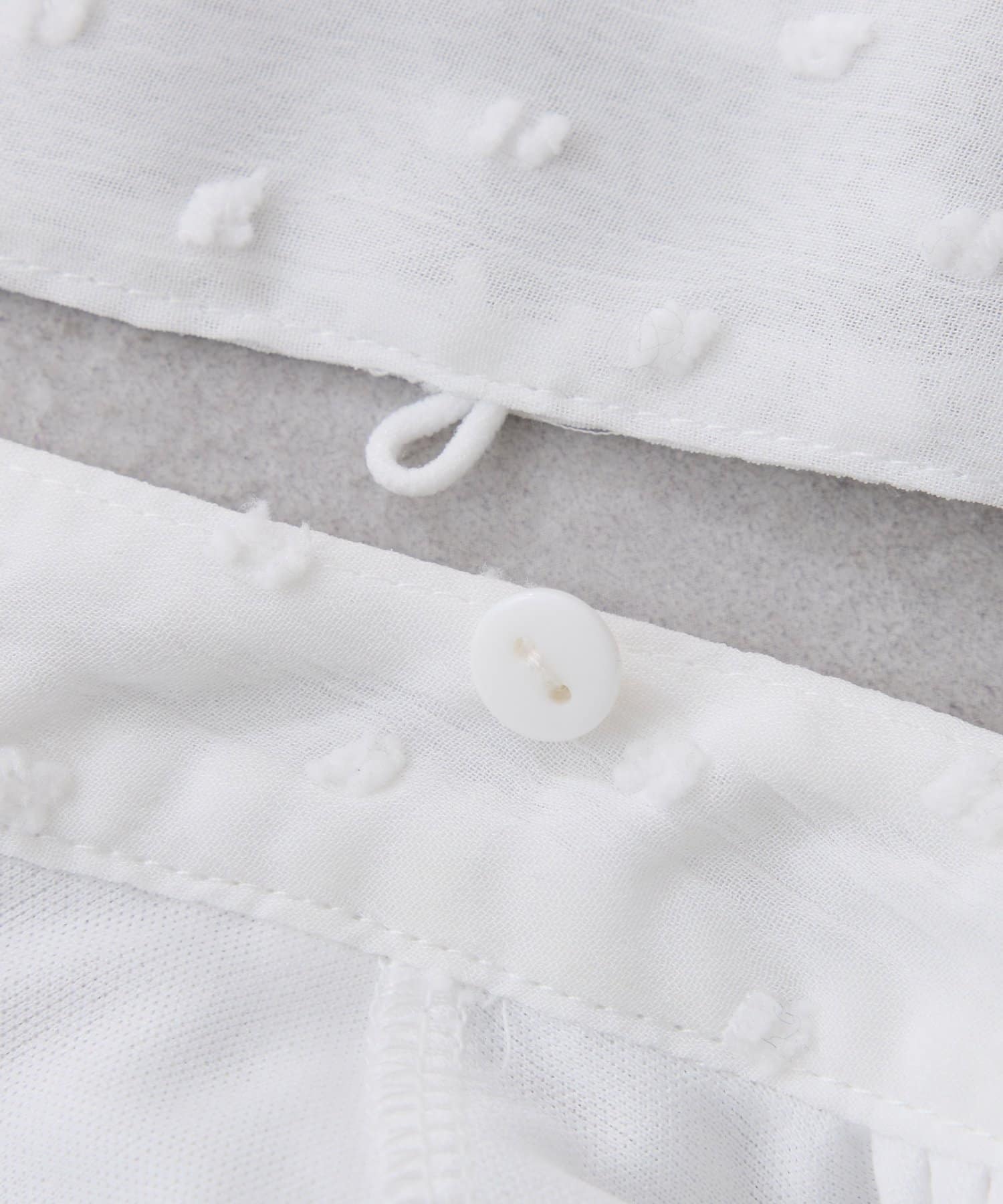 COLLAGE GALLARDAGALANTE(コラージュ ガリャルダガランテ) 【オンオフ使える】楊柳ドットジャガードボウタイブラウス/セレモニー