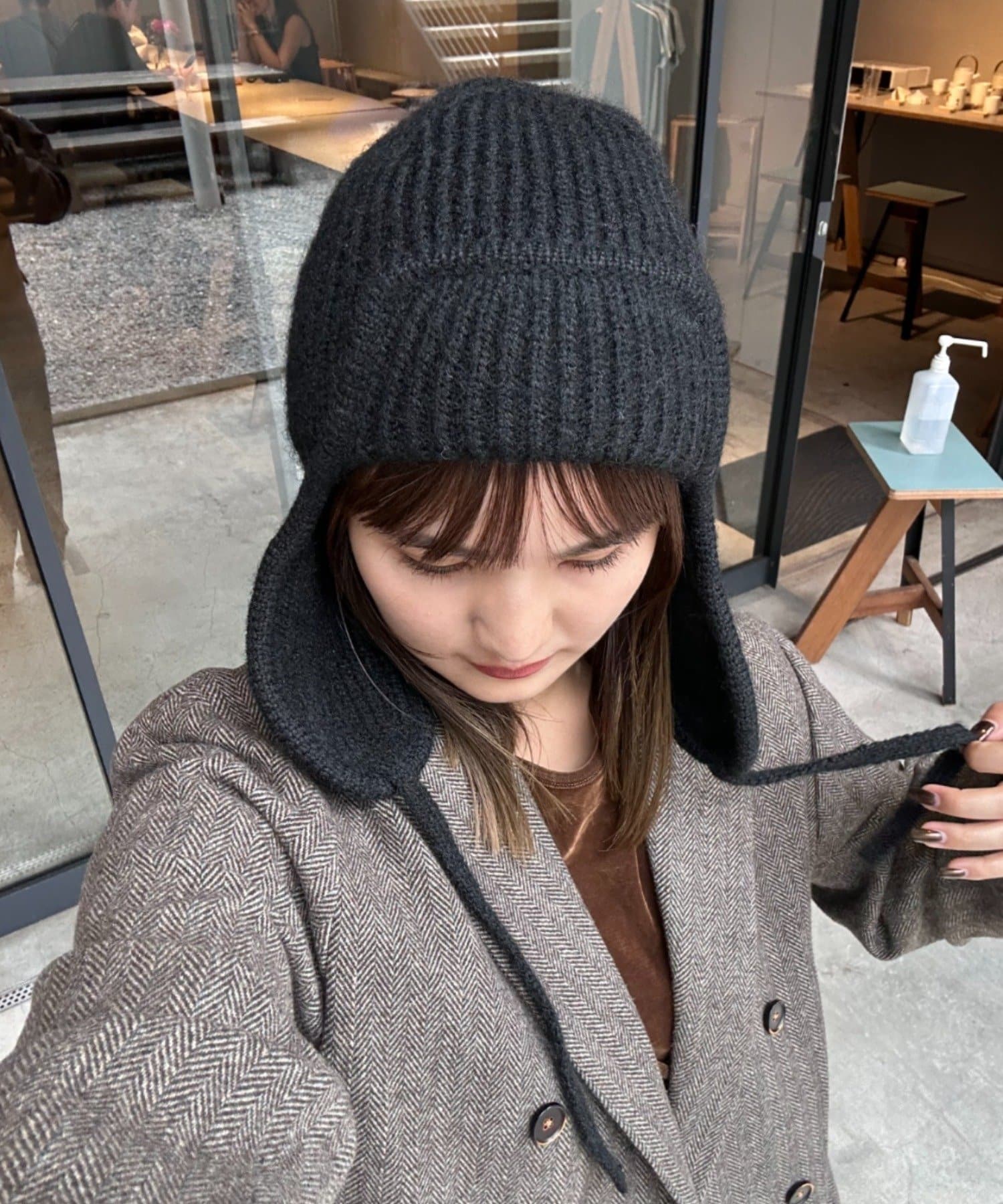 CIAOPANIC TYPY(チャオパニックティピー) 耳付きあったかニット帽
