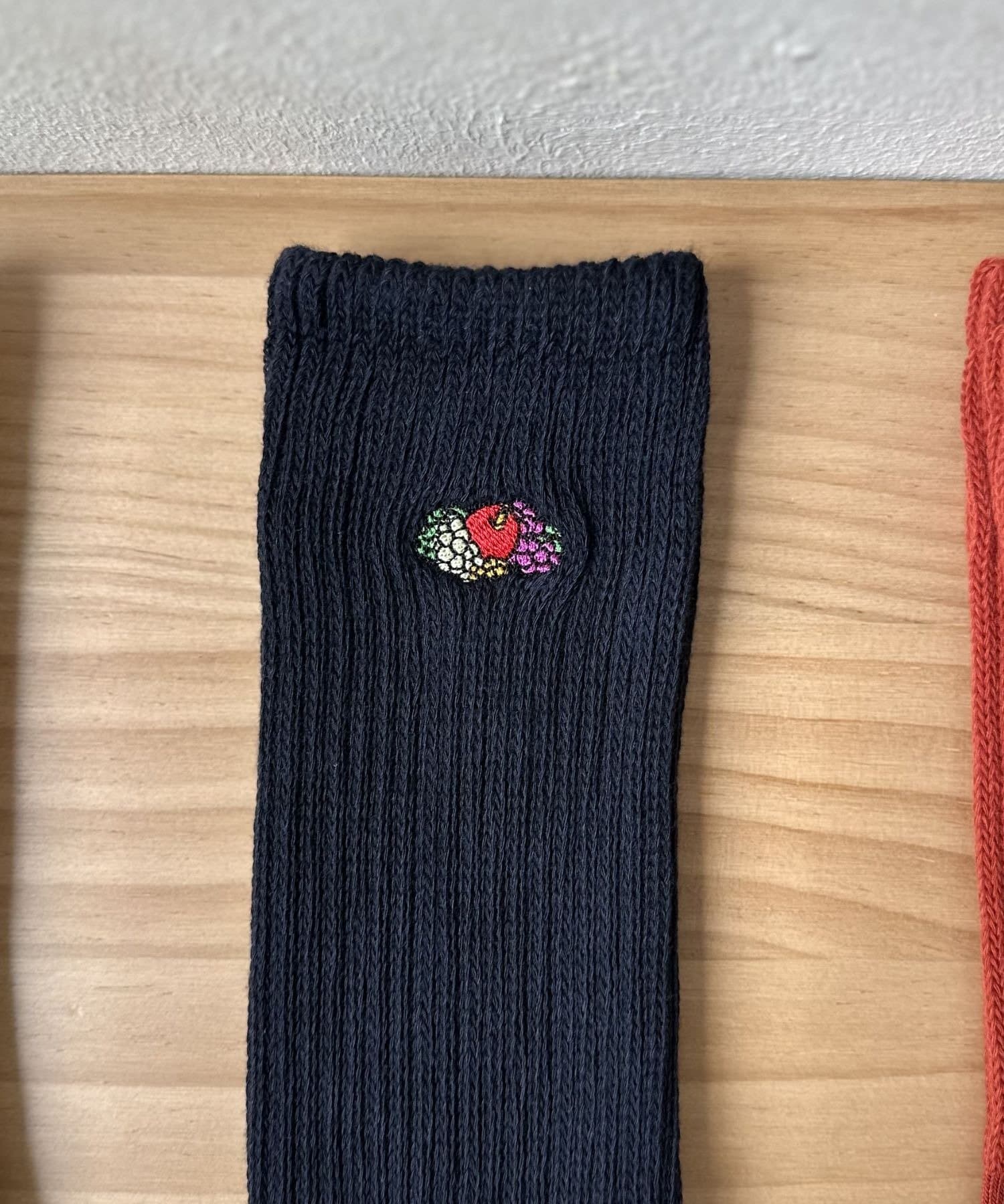 LOCUST(ローカスト) 【FRUIT OF THE LOOM】ワンポイント刺繍3Pソックス②