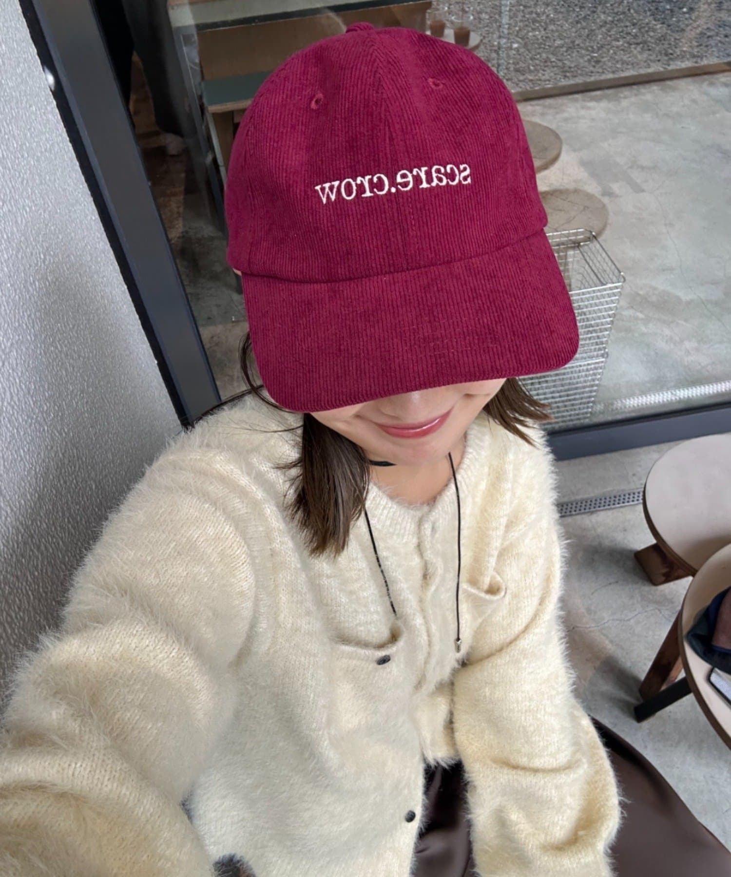 CIAOPANIC TYPY(チャオパニックティピー) コーデュロイ刺繍キャップ