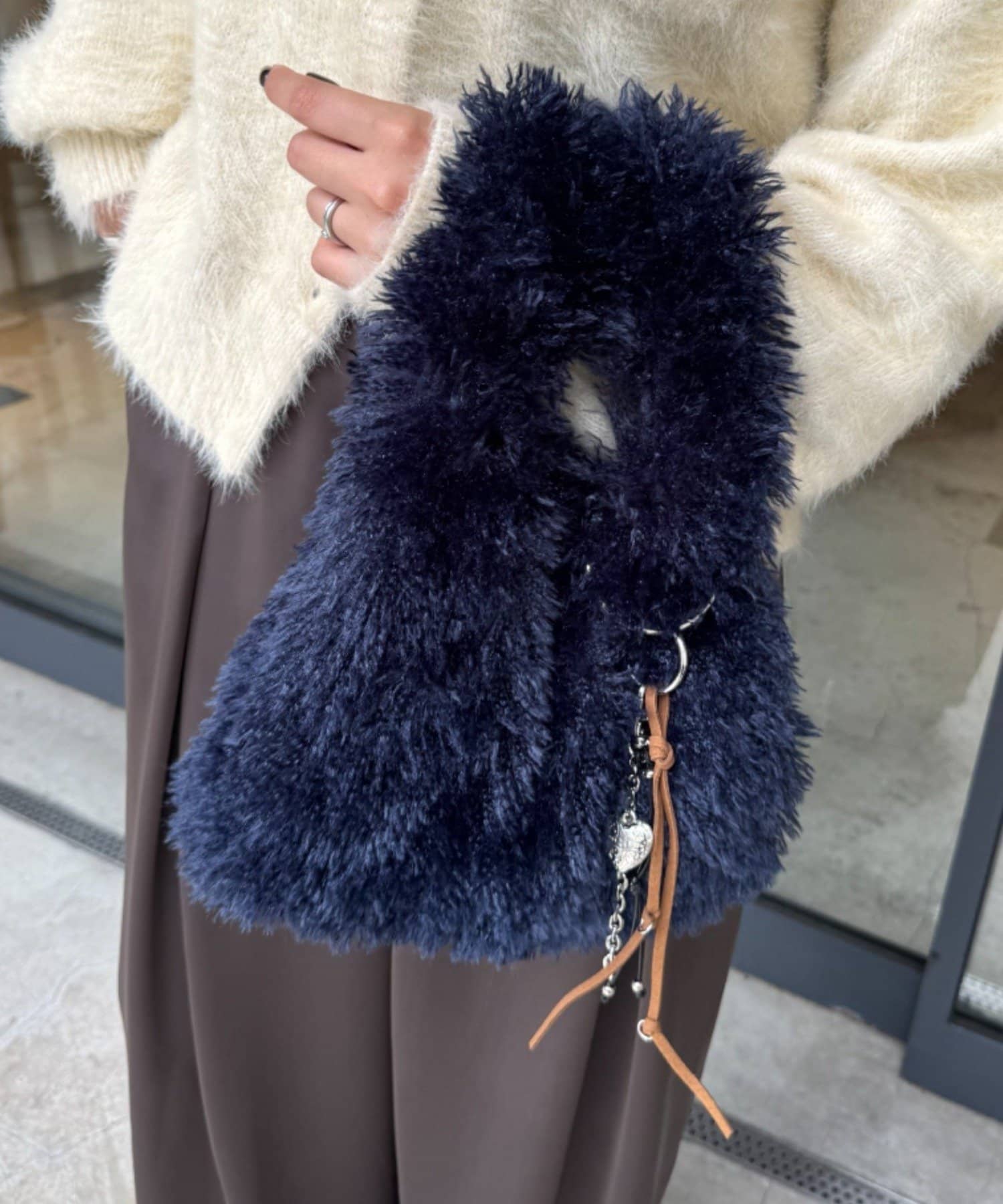CIAOPANIC TYPY(チャオパニックティピー) カラビナ付きボアマルシェBAG