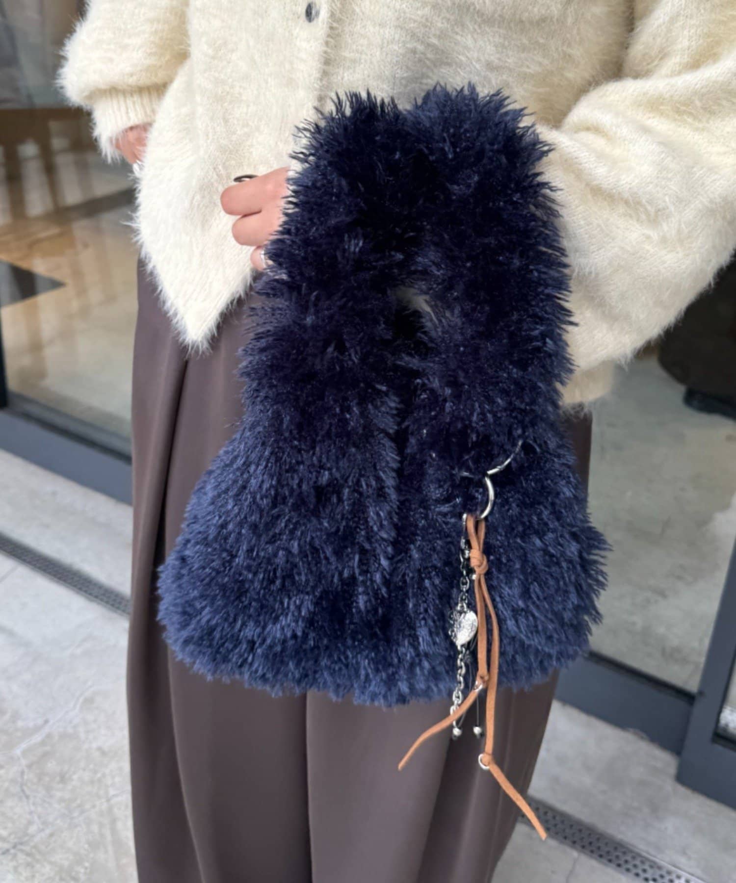 CIAOPANIC TYPY(チャオパニックティピー) カラビナ付きボアマルシェBAG