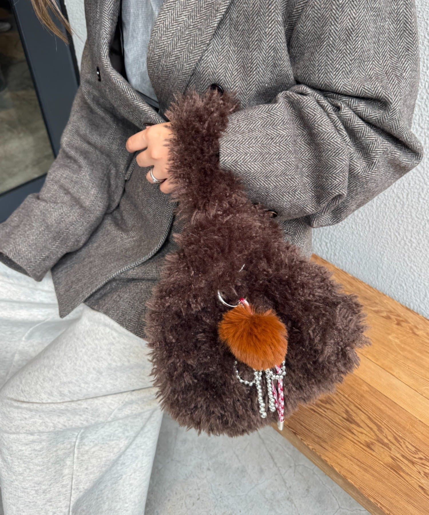 CIAOPANIC TYPY(チャオパニックティピー) カラビナ付きボアマルシェBAG