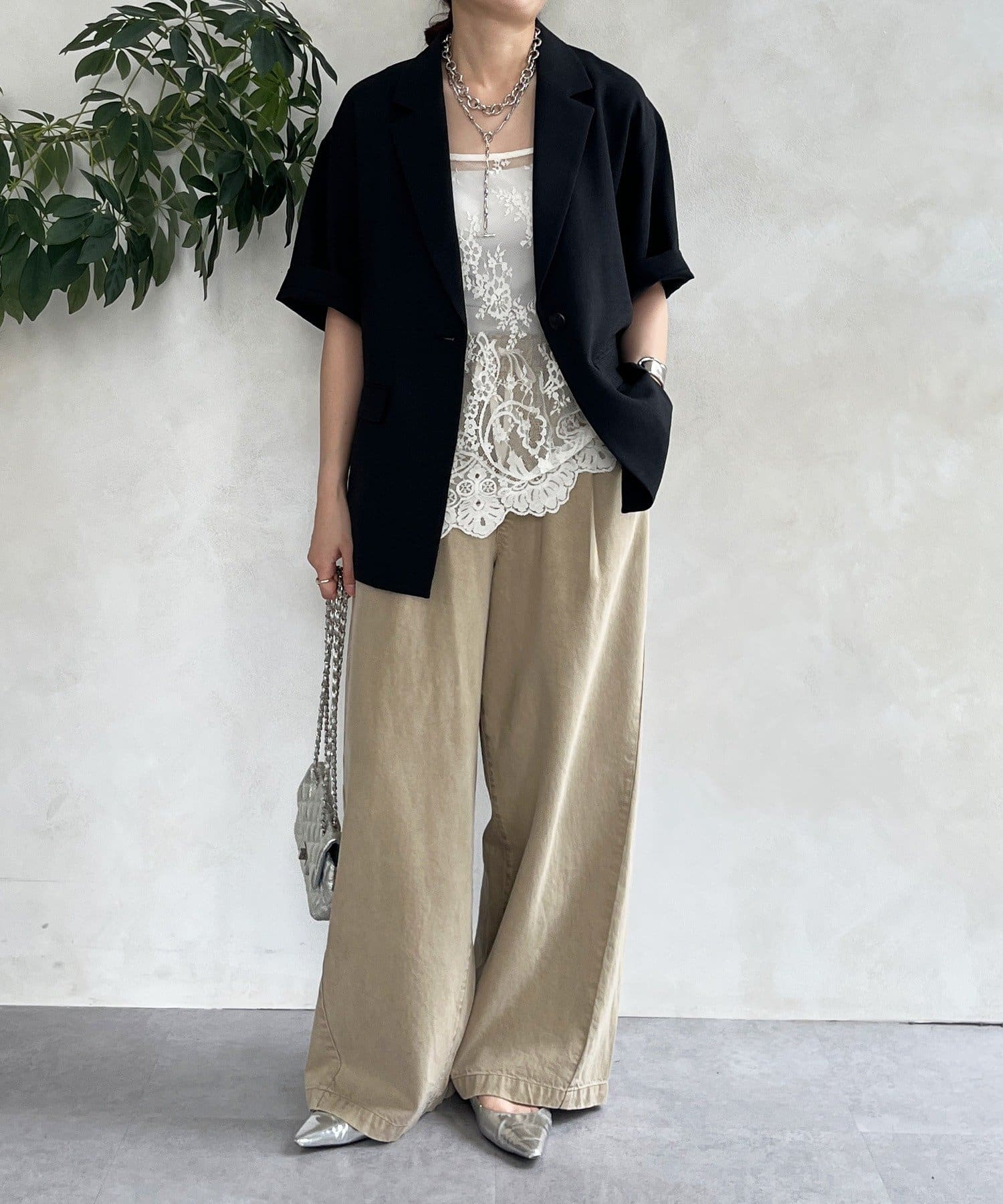 クロ　DOUDOU ブラウン テーラードジャケット 未使用 doudou ジャケット（色：ブラウン系）のおすすめ人気商品一覧