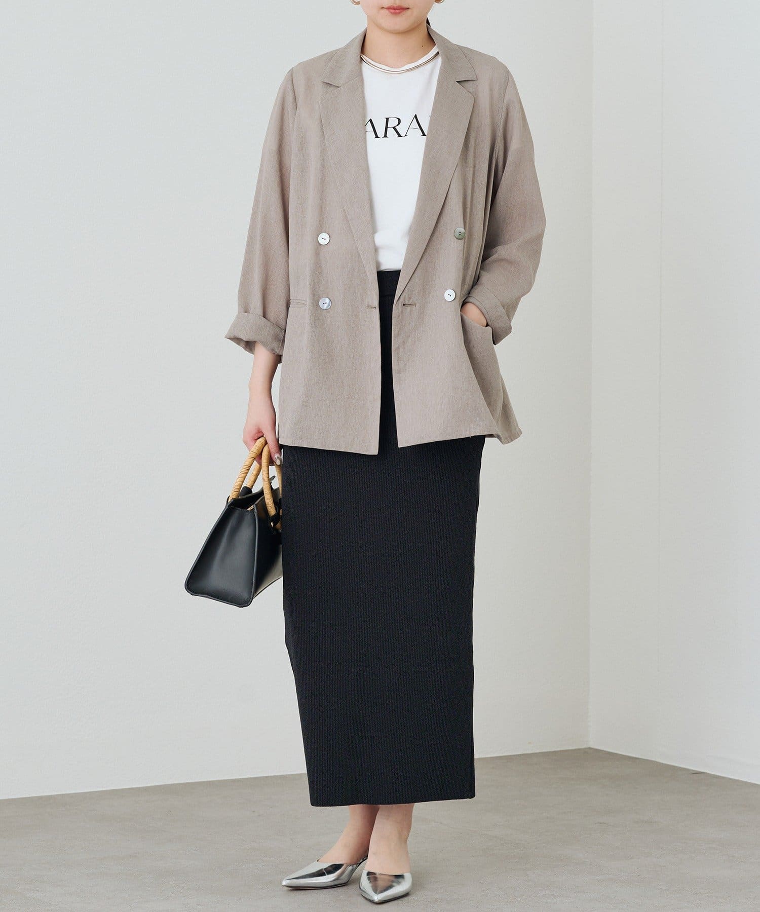 Loungedress】和紙リブニットスカート | OUTLET(アウトレット