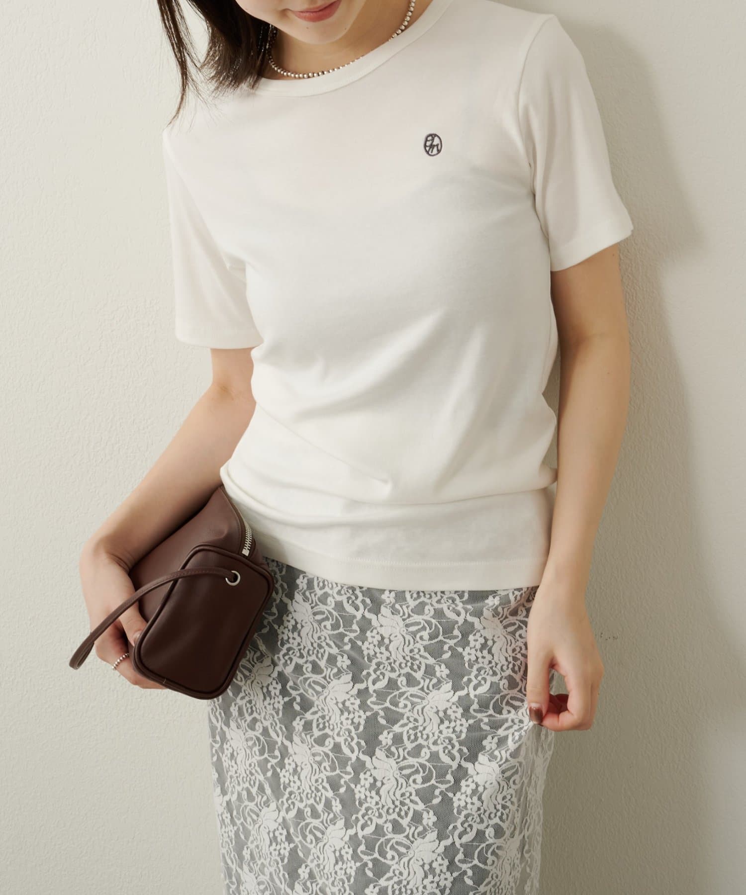 OUTLET(アウトレット) 【Omekashi】刺繍Tシャツ