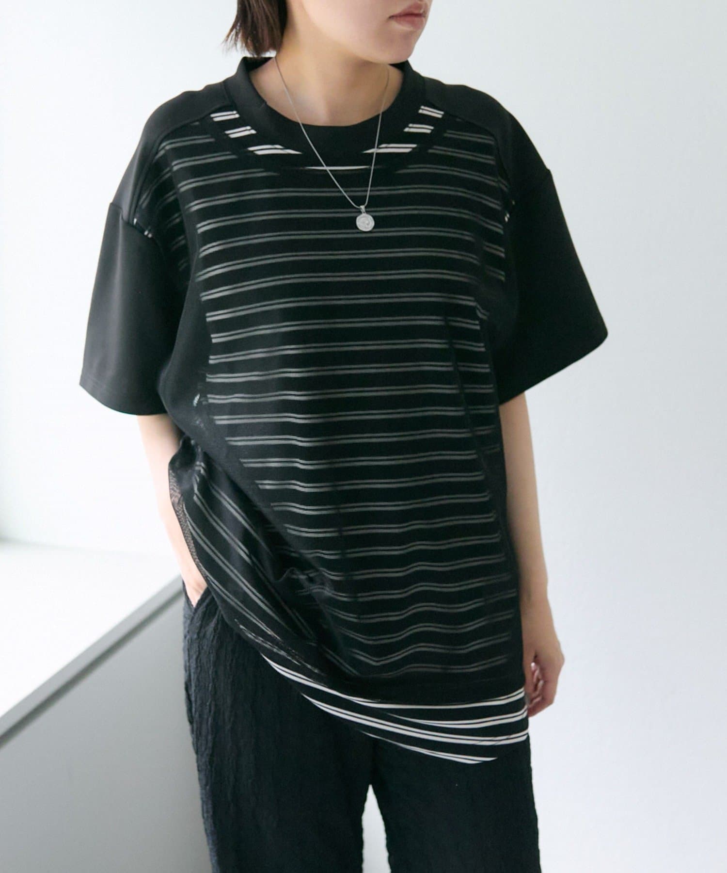 OUTLET(アウトレット) 【ear PAPILLONNER】ボーダーTシャツ【SUM1 STYLE】
