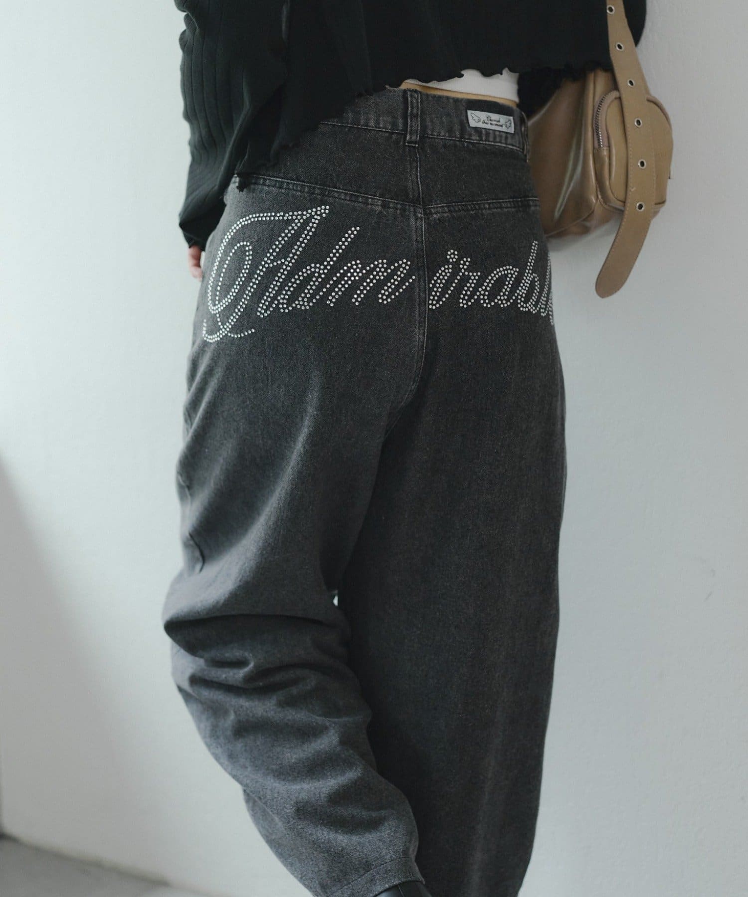 NICE CLAUP / OLIVE des OLIVE OUTLET(ナイスクラップ  / オリーブ デ オリーブ アウトレット) 夢かわいい【RMAF】ウィッシュコアカーブバギーデニム
