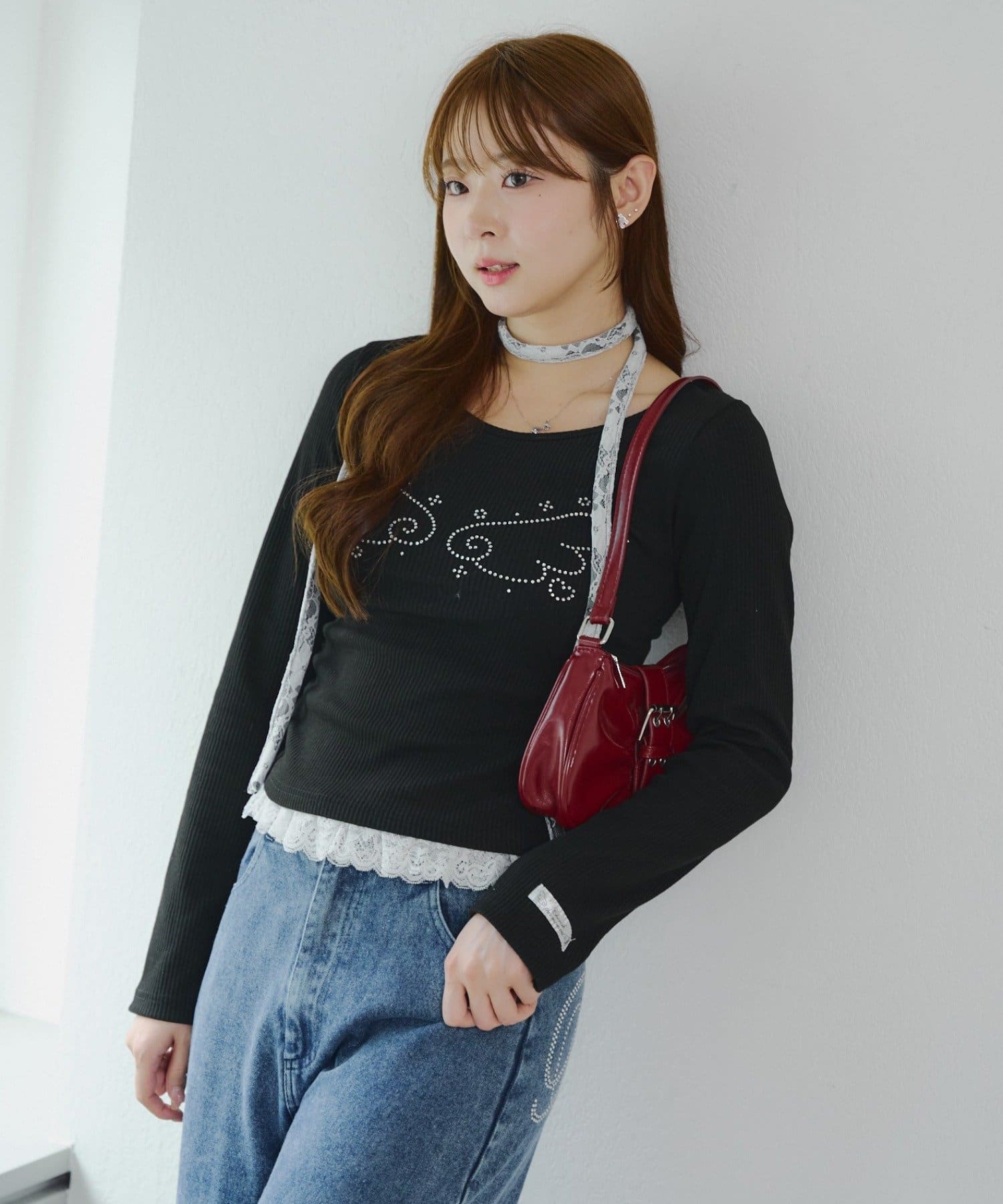 NICE CLAUP / OLIVE des OLIVE OUTLET(ナイスクラップ  / オリーブ デ オリーブ アウトレット) 夢かわいい【RMAF】ウィッシュコアテレコTOPS