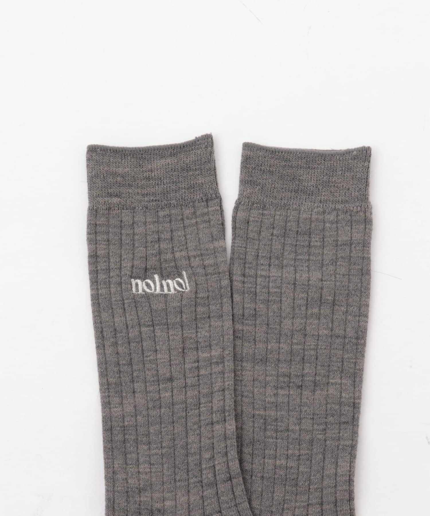 NOLLEY'S(ノーリーズ) 【nolnol/ノルノル】ウール混リブソックス