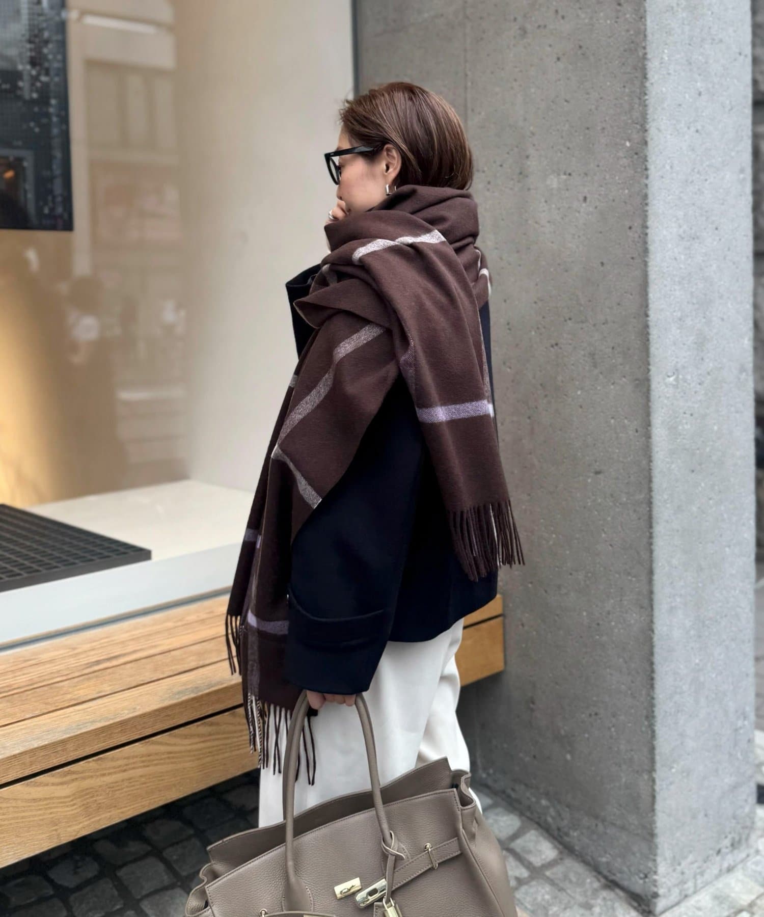 NOLLEY'S(ノーリーズ) 【TWEEDMILL/ツィードミル】ラムズウールストール