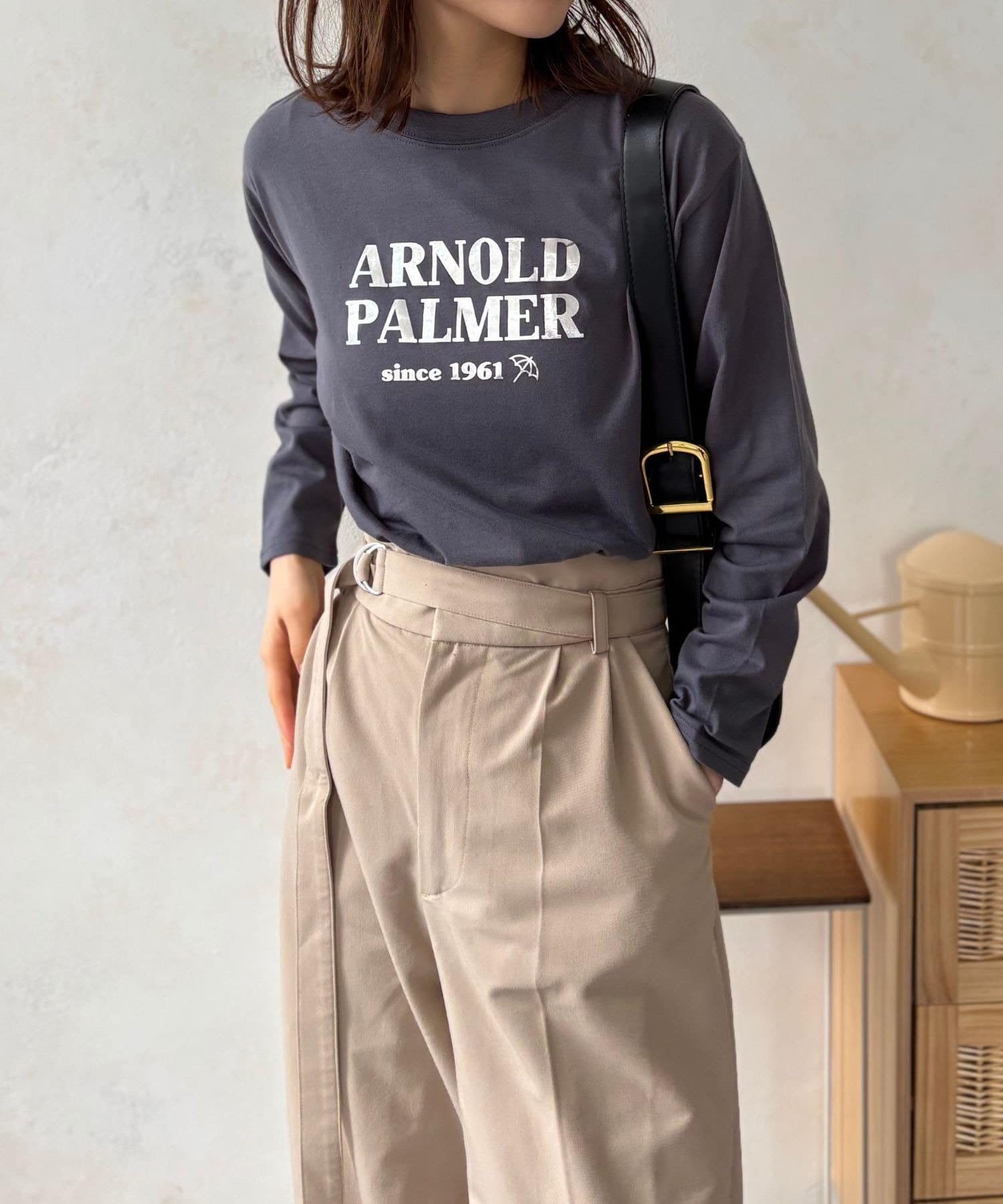 LOCUST(ローカスト) 【ARNOLD PALMER】箔プリントTシャツ