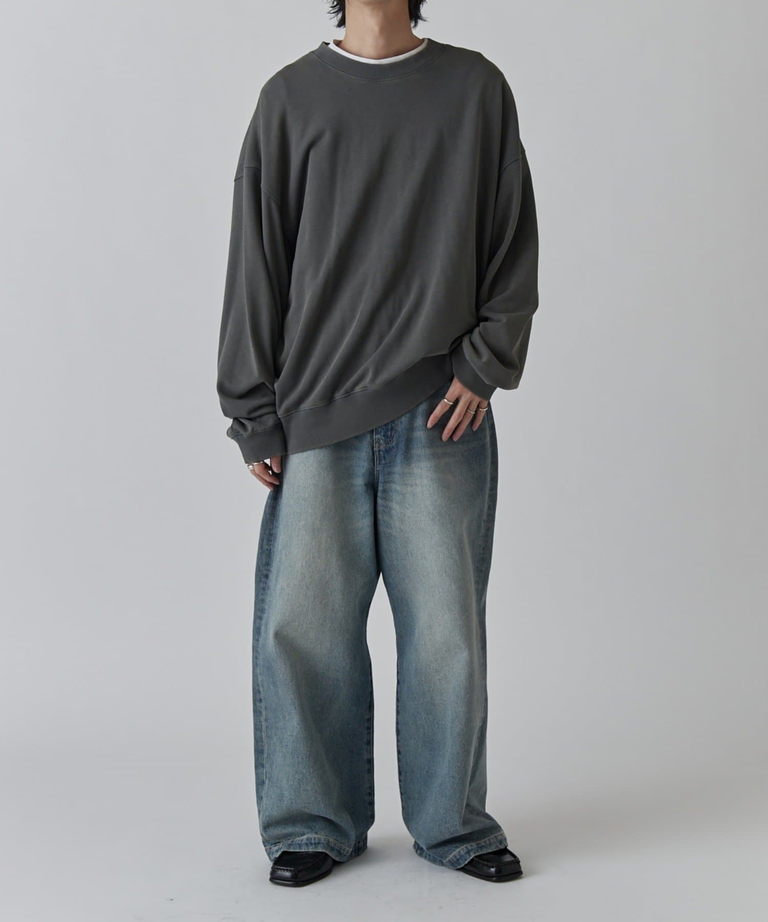 Lui's(ルイス) <Lui's ONE>スノーウォッシュクルーネックスウェットプルオーバー