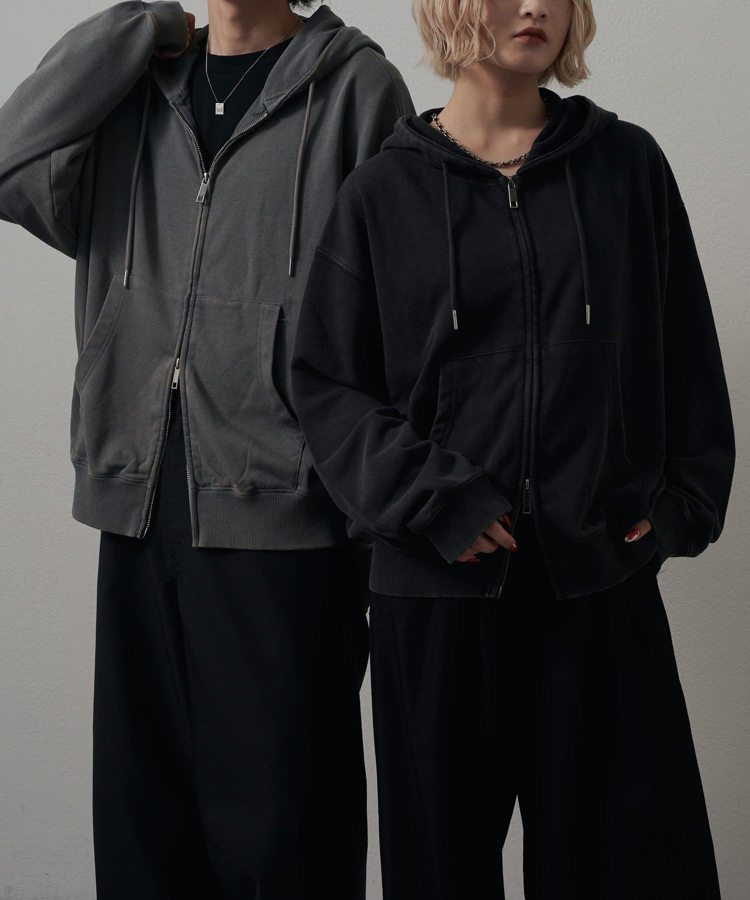 Lui's(ルイス) <Lui's ONE>スノーウォッシュスウェットダブルZIPパーカー