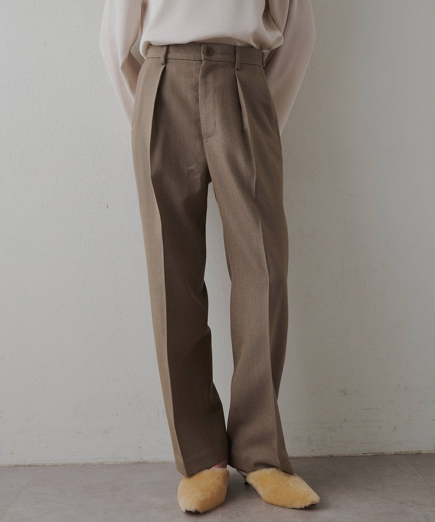 Drawing Numbers(ドローイングナンバーズ) 《セットアップ対応可》オーガニックウールテーパードパンツ